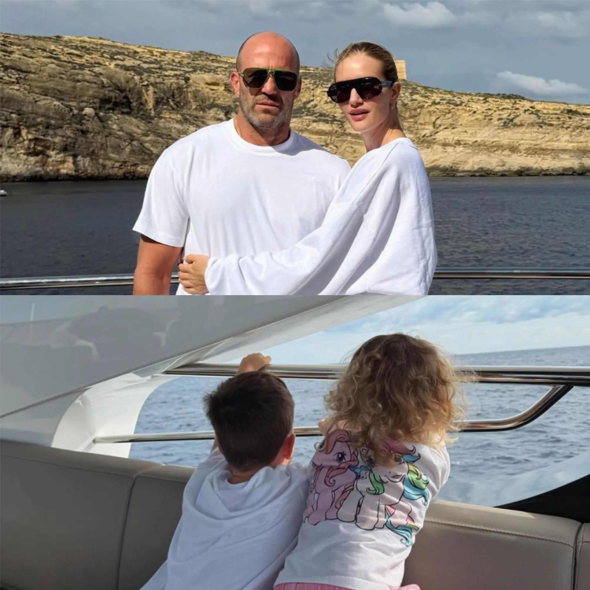 Jason Statham Receives a "Storm of Likes" for Sharing Family Photos During a Beach Vacation