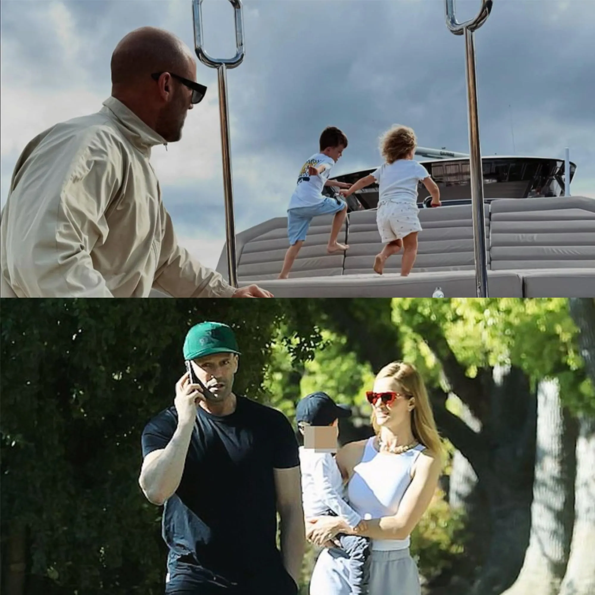 Jason Statham Receives a "Storm of Likes" for Sharing Family Photos During a Beach Vacation