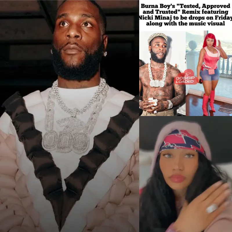 Previews Remix To 2023 Burna Boy Fan Favorite with Nicki Minaj