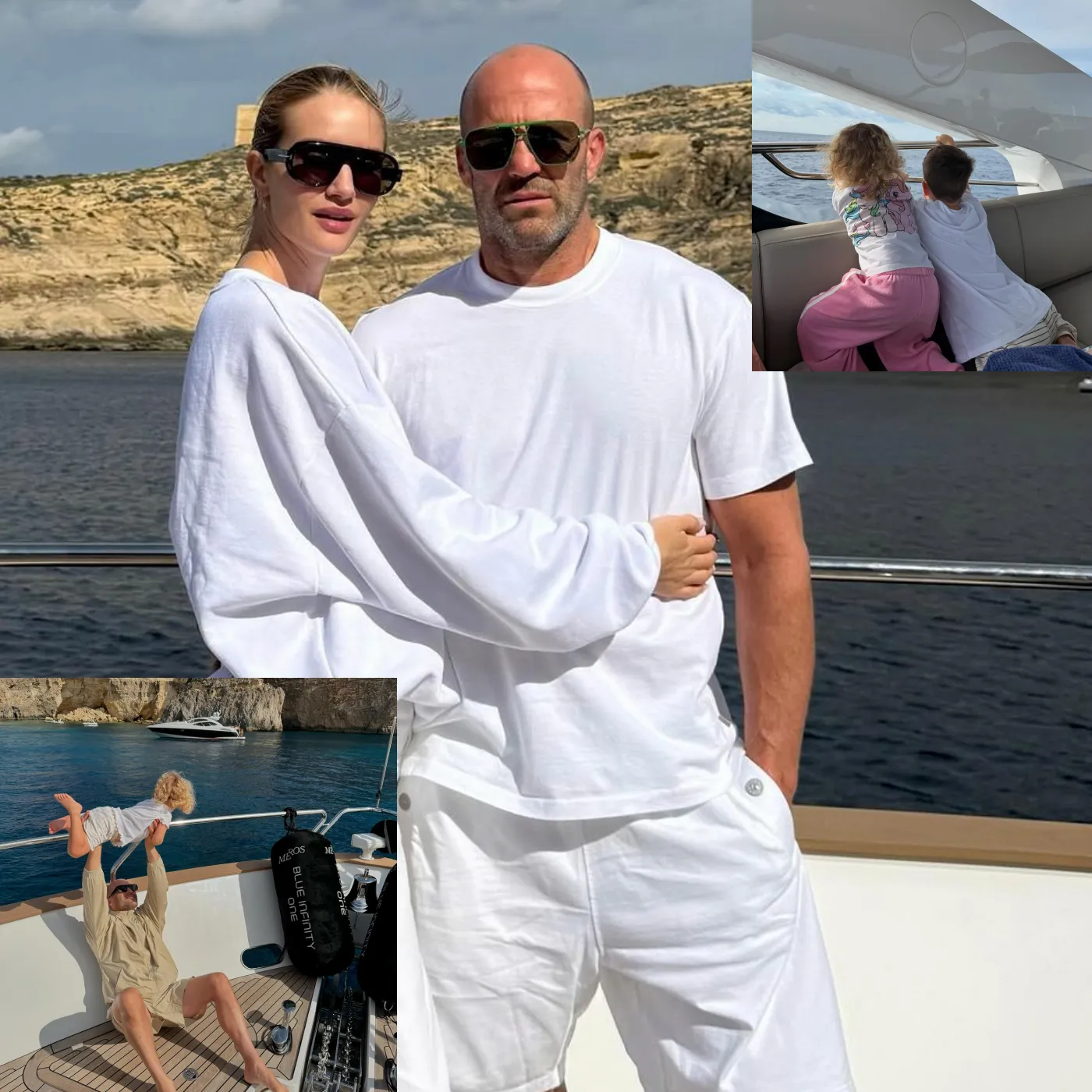 Jason Statham Shares Rare Family Photos During Luxurious Yacht Vacation