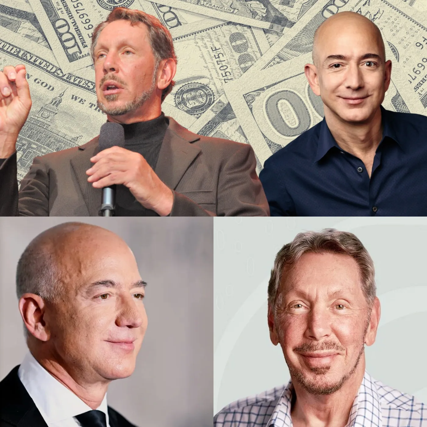 Jeff Bezos vs. Larry Ellison - The Battle for the World's Second-Richest Person