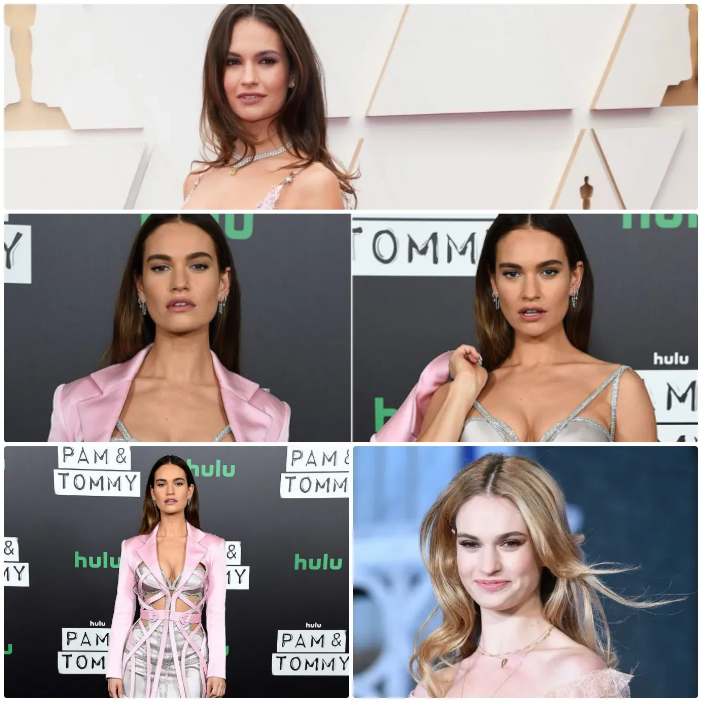 Lily James Shines at the Premiere of "Pam & Tommy"