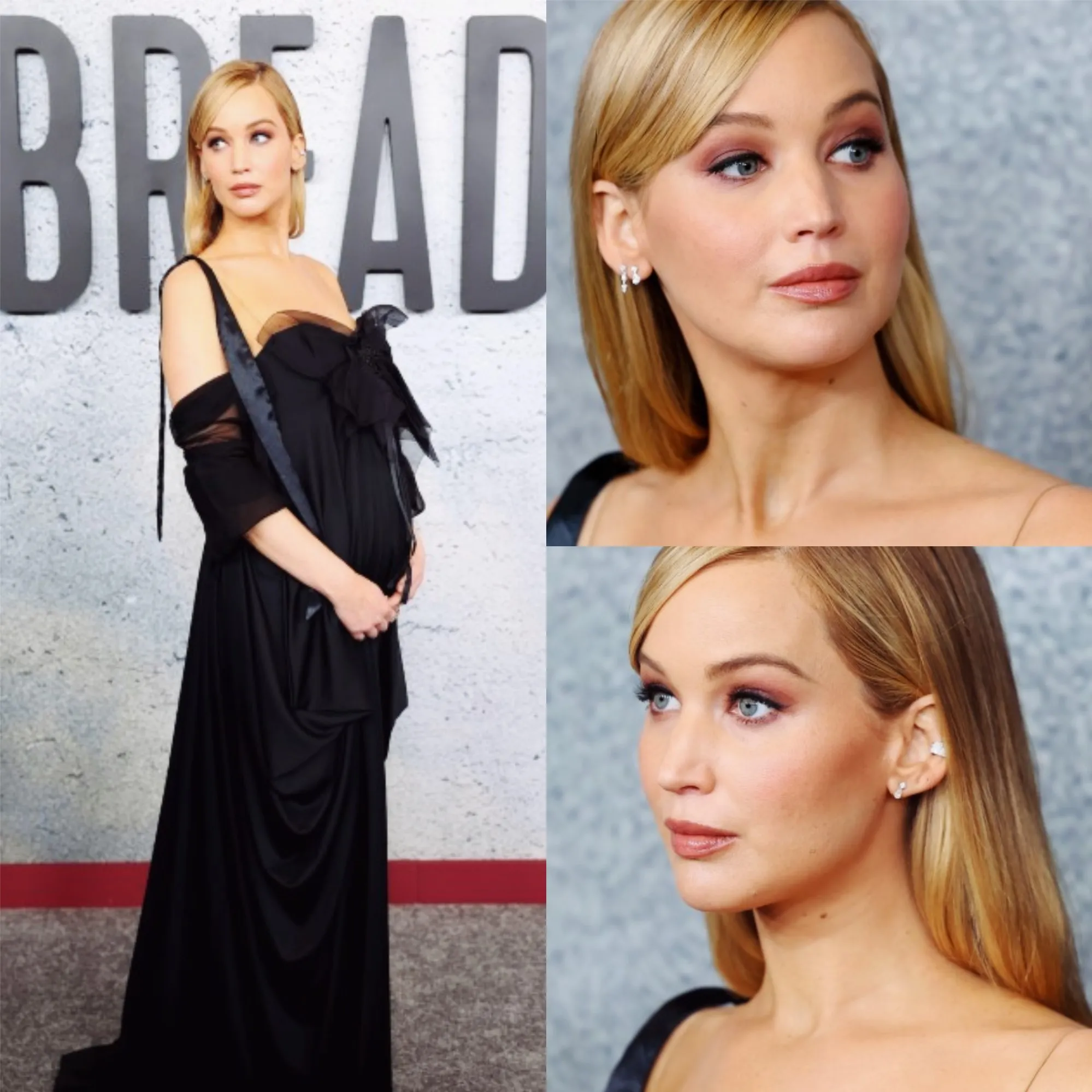Jennifer Lawrence Cradles Baby Bump at 'Bread & Roses' Documentary Premiere with Malala
