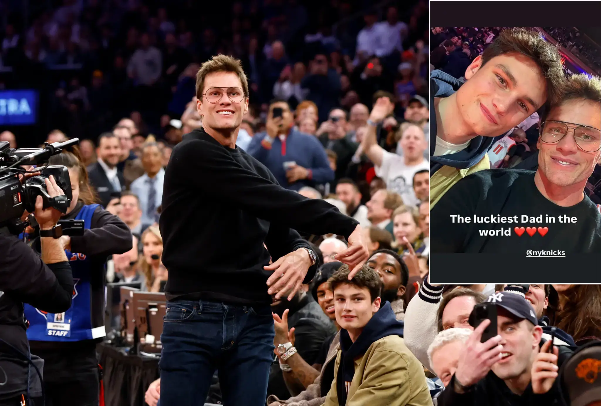 Tom Brady Shares Sweet Selfie with Son Jack, 17, at NBA Game After Admitting He’s "Messing Up" as a Dad