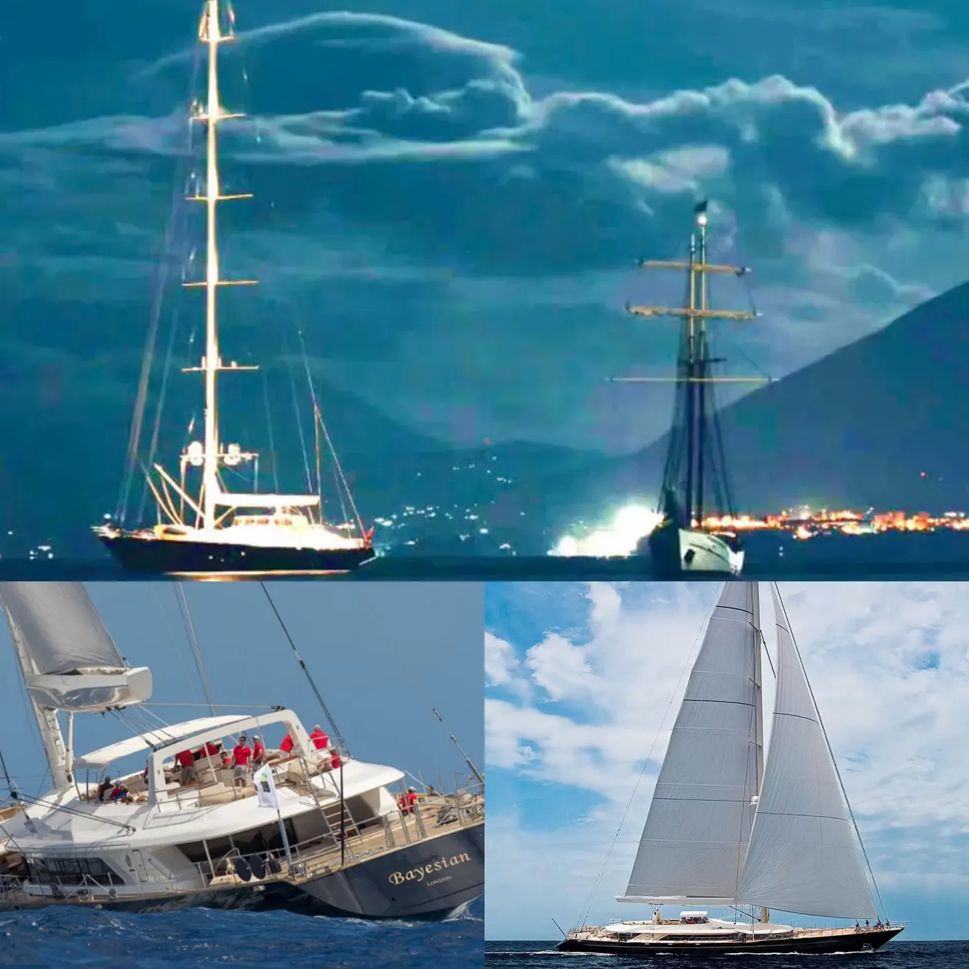 Waterspout swallows 40 million USD super yacht - Horrifying tragedy at sea