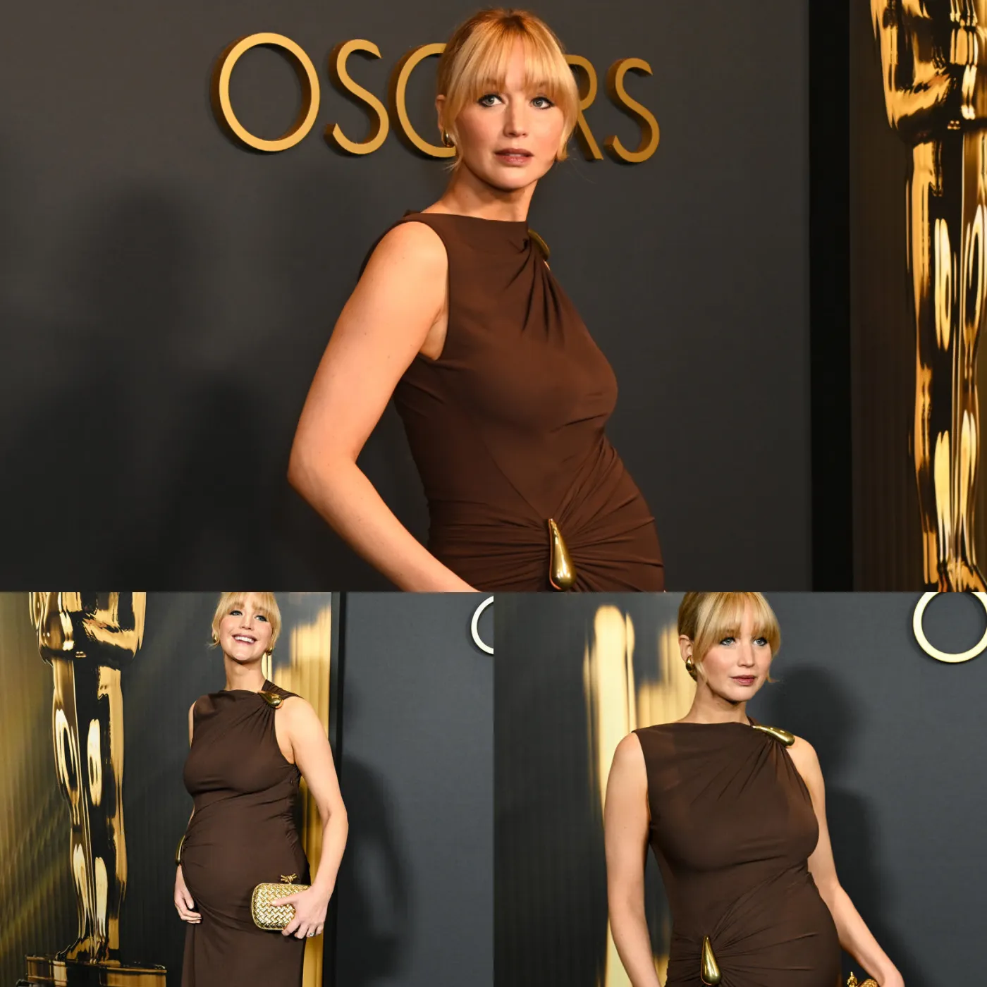 Red Carpet Surprise - Jennifer Lawrence Shines in A Unique Maternity Dress