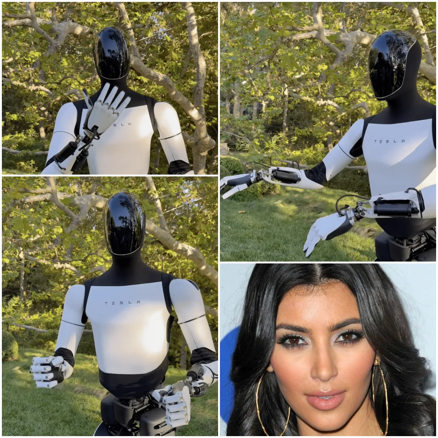 Kim Kardashian Interacts with Tesla Robot: Fans Share Hilarious Reactions