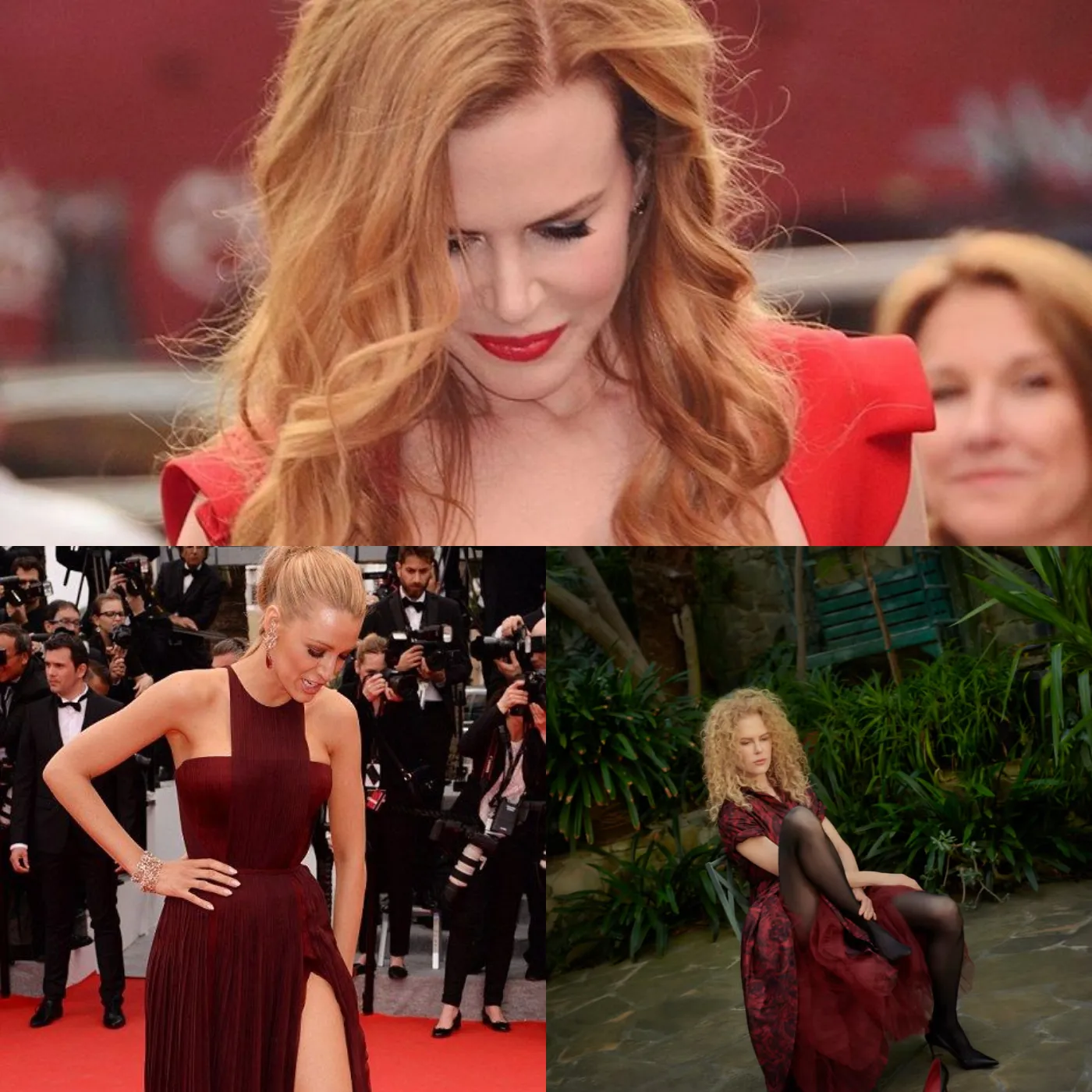 Nicole Kidman's fiery red dress Beauty from the front, playfulness from the back