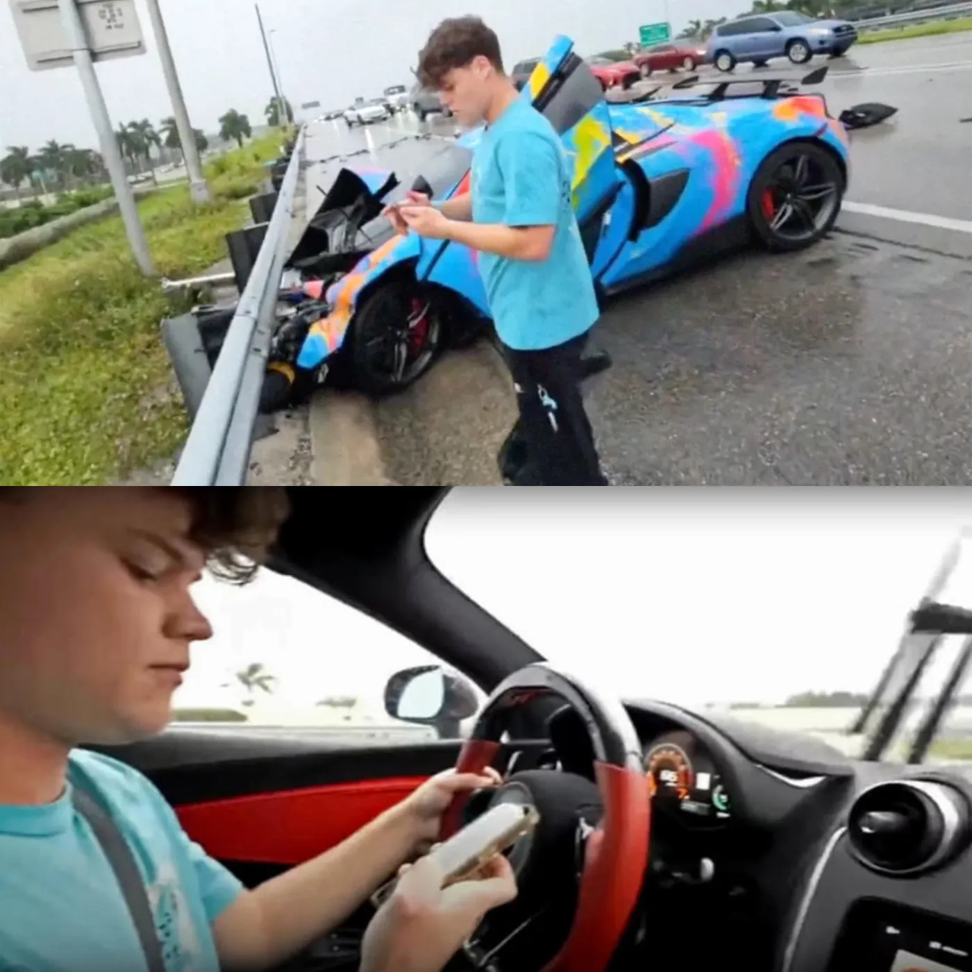 Supercar Crash and the Consequences of Livestreaming While Driving: The Story of a 20-Year-Old Influencer