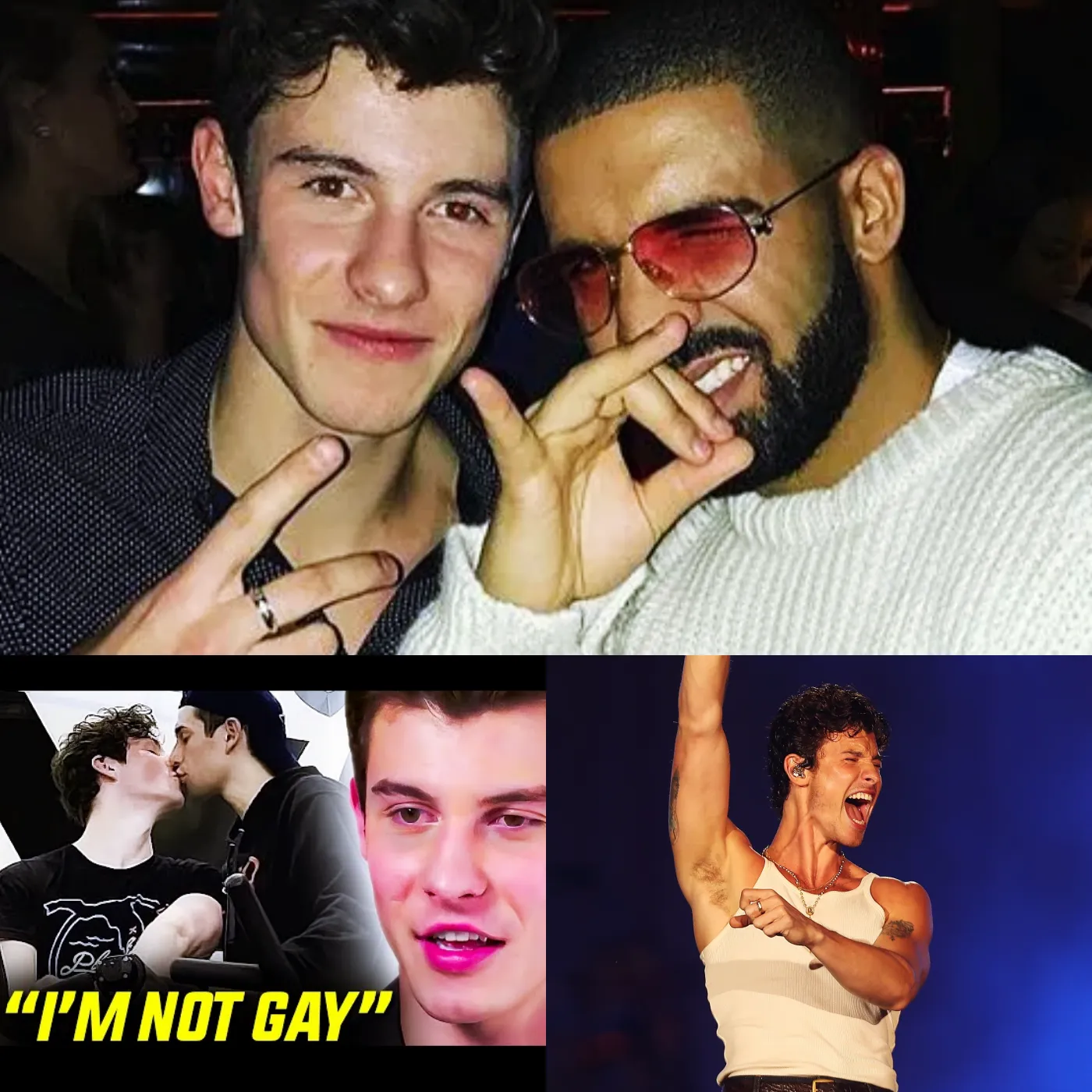 Shawn Mendes looks shy when standing next to Drake. They will publicly…