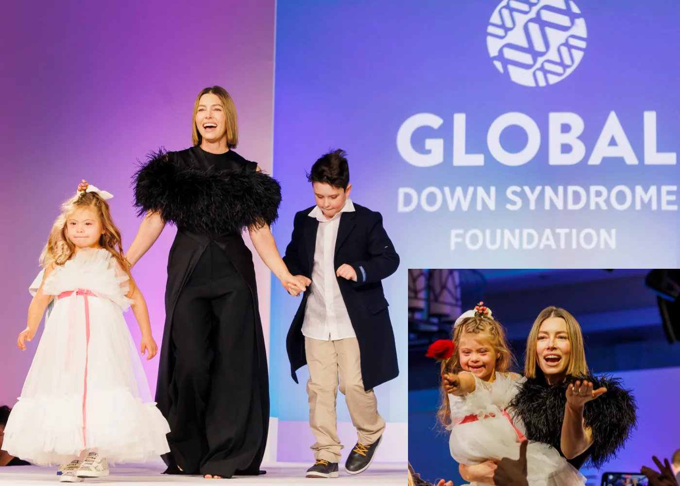 Jessica Biel Makes Rare Appearance with Her Sons and Niece at Charity Fashion Show