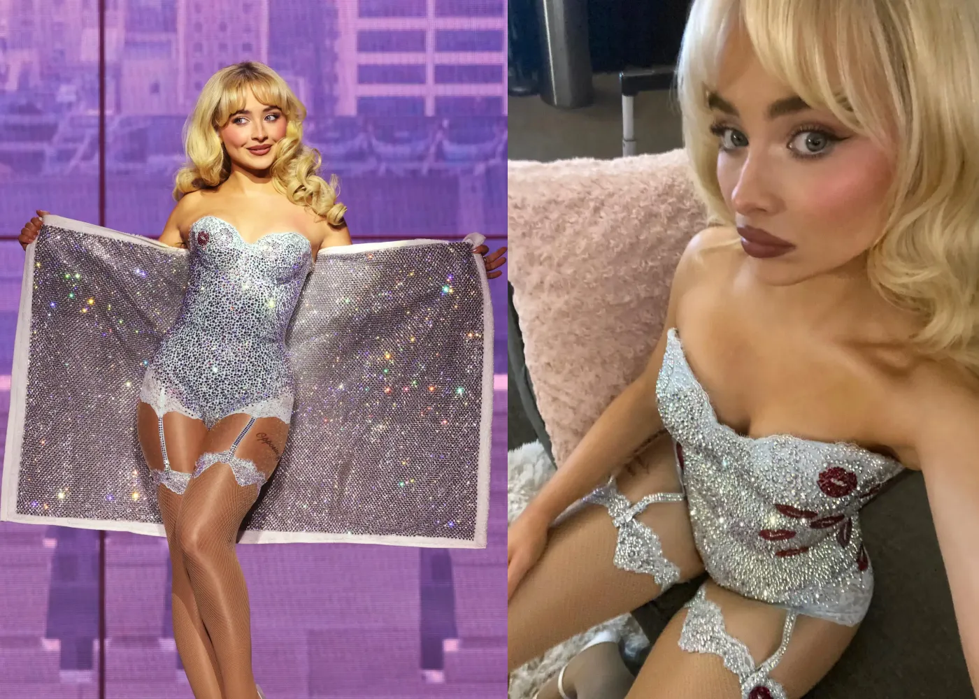 Sabrina Carpenter Covers Gold Sequin Mini Dress with $350 Coat for 'Short n' Sweet' Tour Afterparty