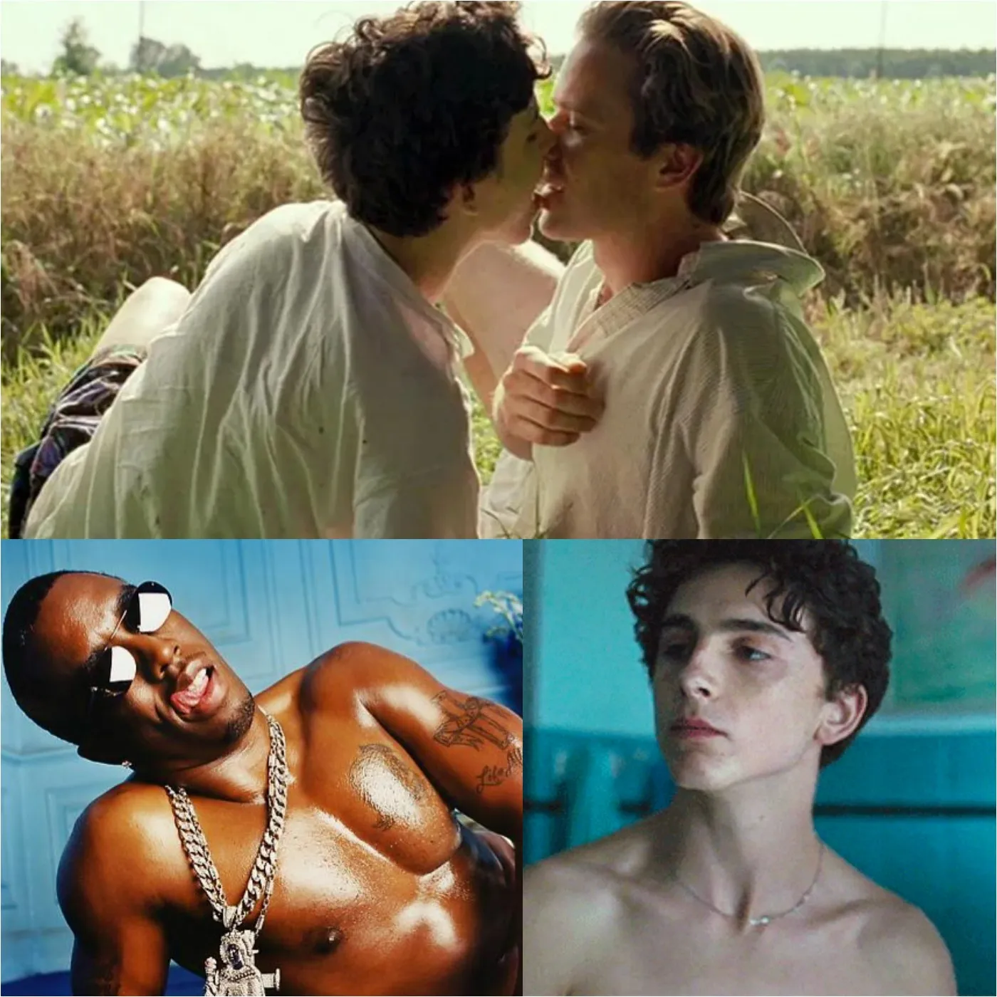 Rapper Diddy and Timothée Chalamet are gay, and they intend to open an OnlyFans account together.