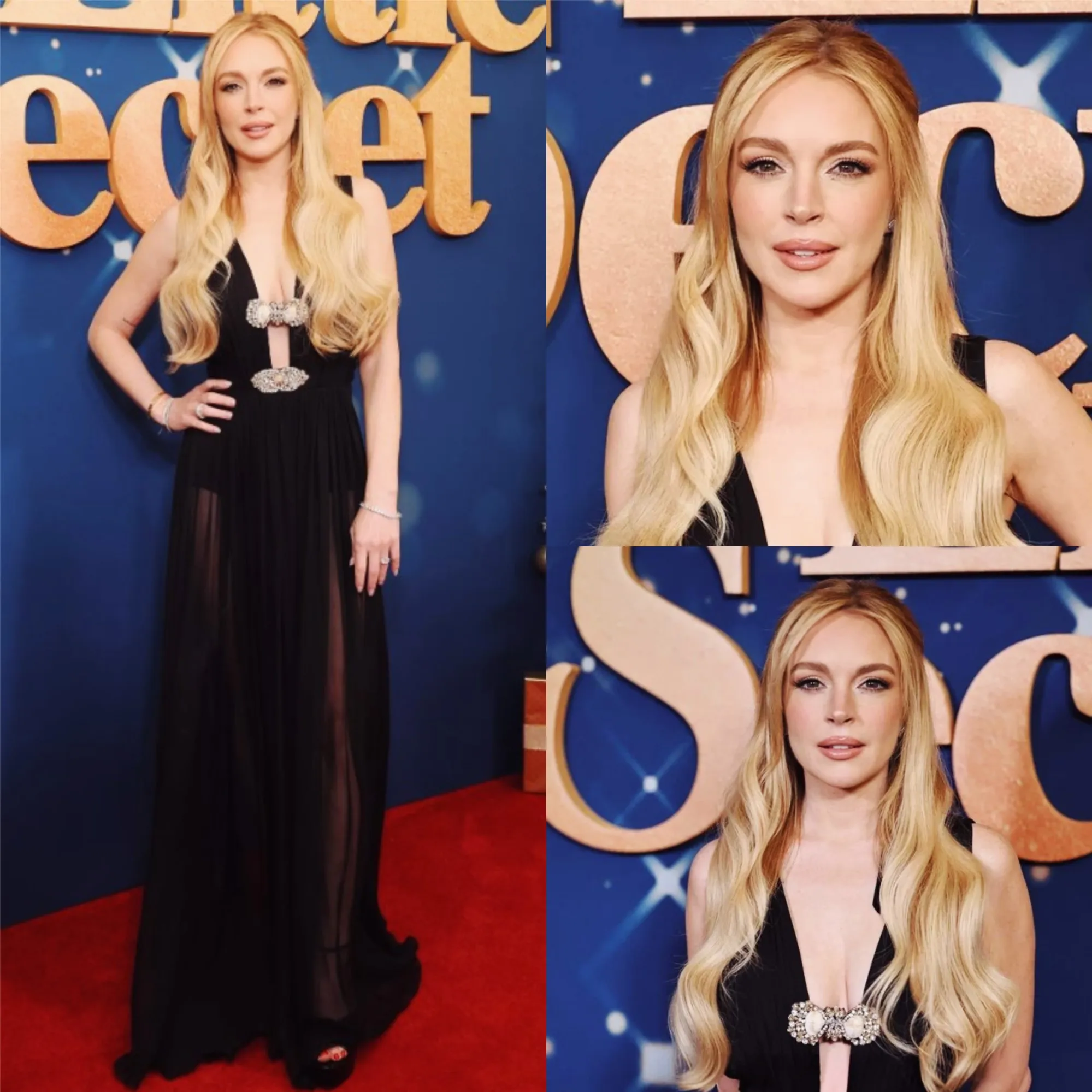 Lindsay Lohan Attracts Attention With Sexy Black Dress At The Premiere Of Our Little Secret In New York 2 Lindsay Lohan Attracts Attention With Sexy Black Dress At The Premiere Of Our Little Secret In New York