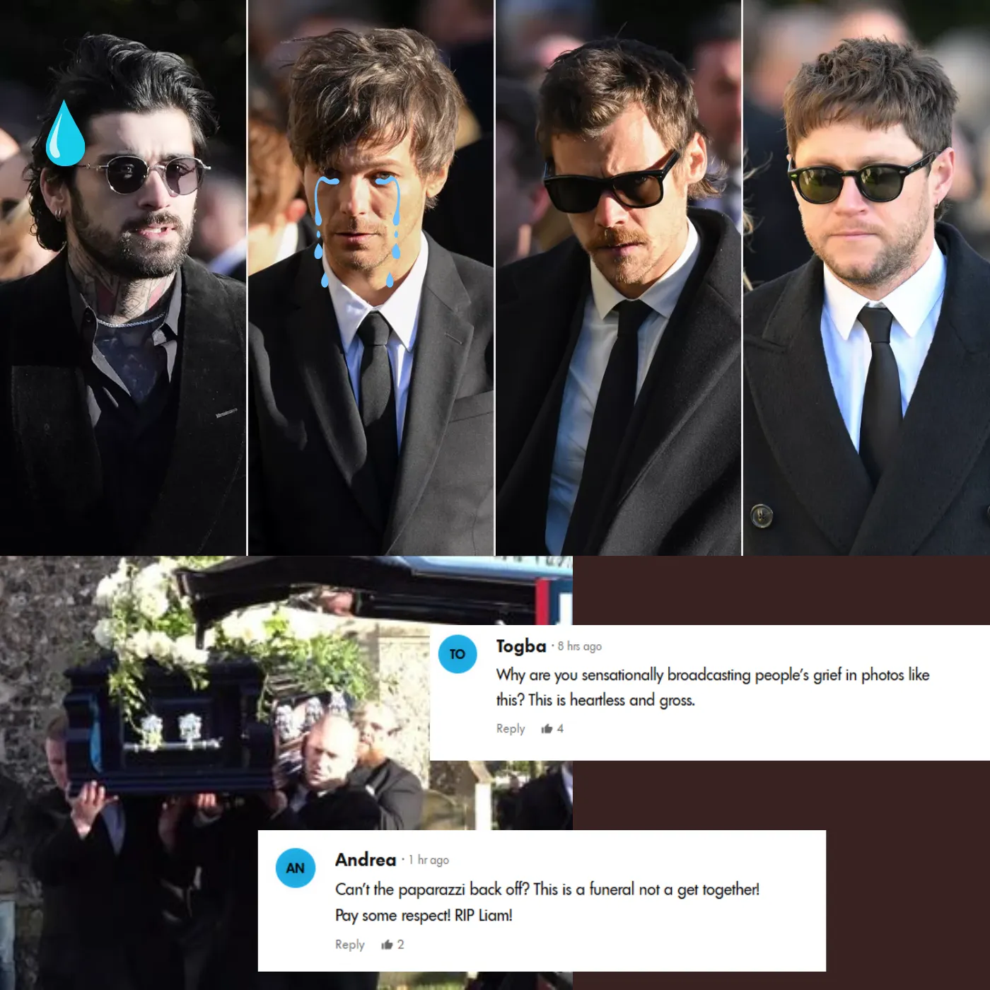 Revealing Manipulative Photos - The Media's Dirty Clickbait Tactics Targeting One Direction at Liam Payne’s Funeral