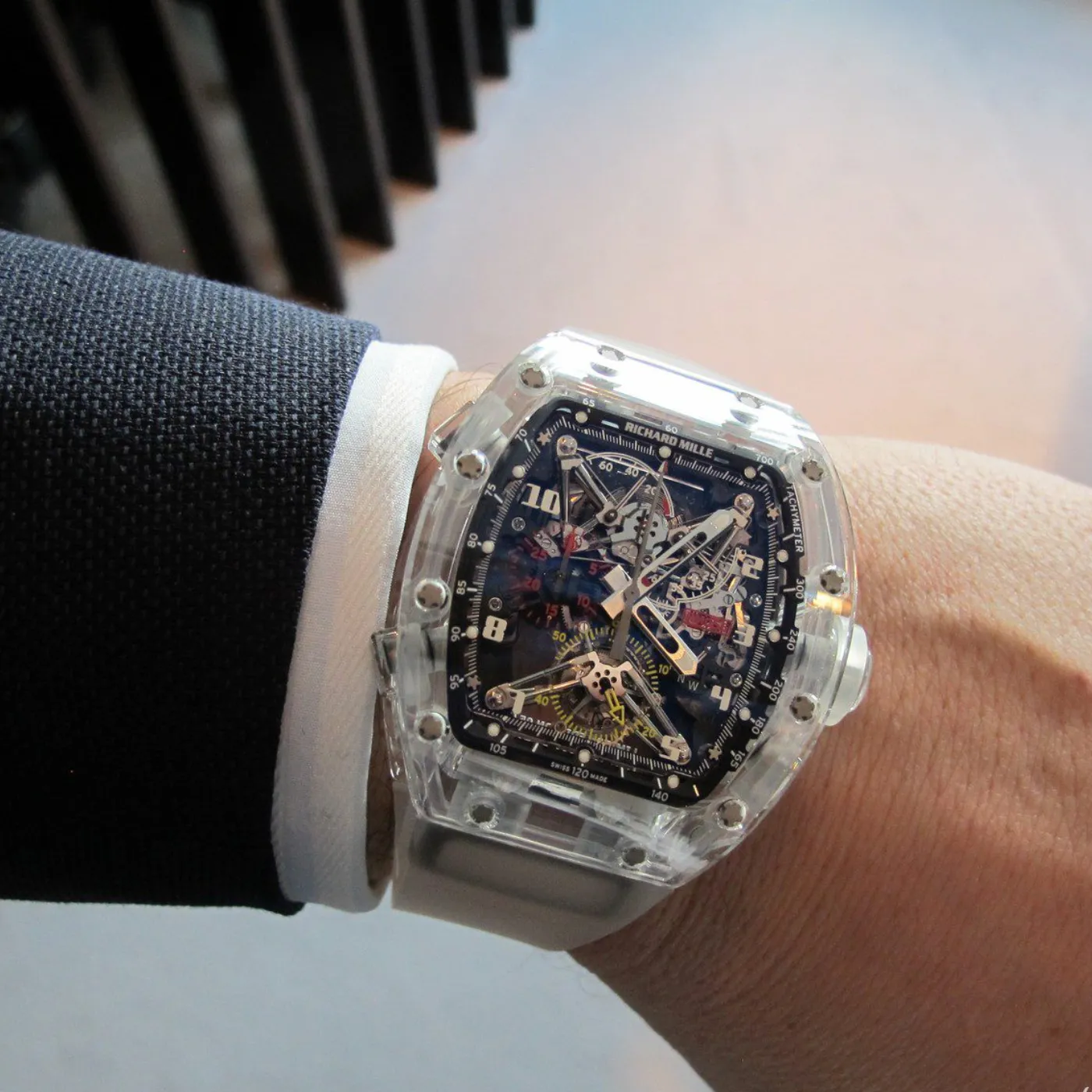 Richard Mille RM 56-02 Sapphire, A One-of-a-Kind Sapphire Watch, Perfected in Every Detail 4 Richard Mille RM 56-02 Sapphire, A One-of-a-Kind Sapphire Watch, Perfected in Every Detail