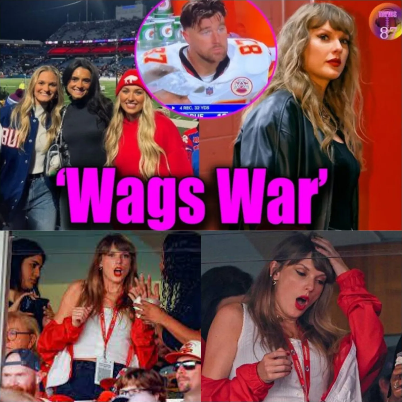 Taylor Swift's post following the Bills star's wife's victory over the Chiefs has drawn criticism.