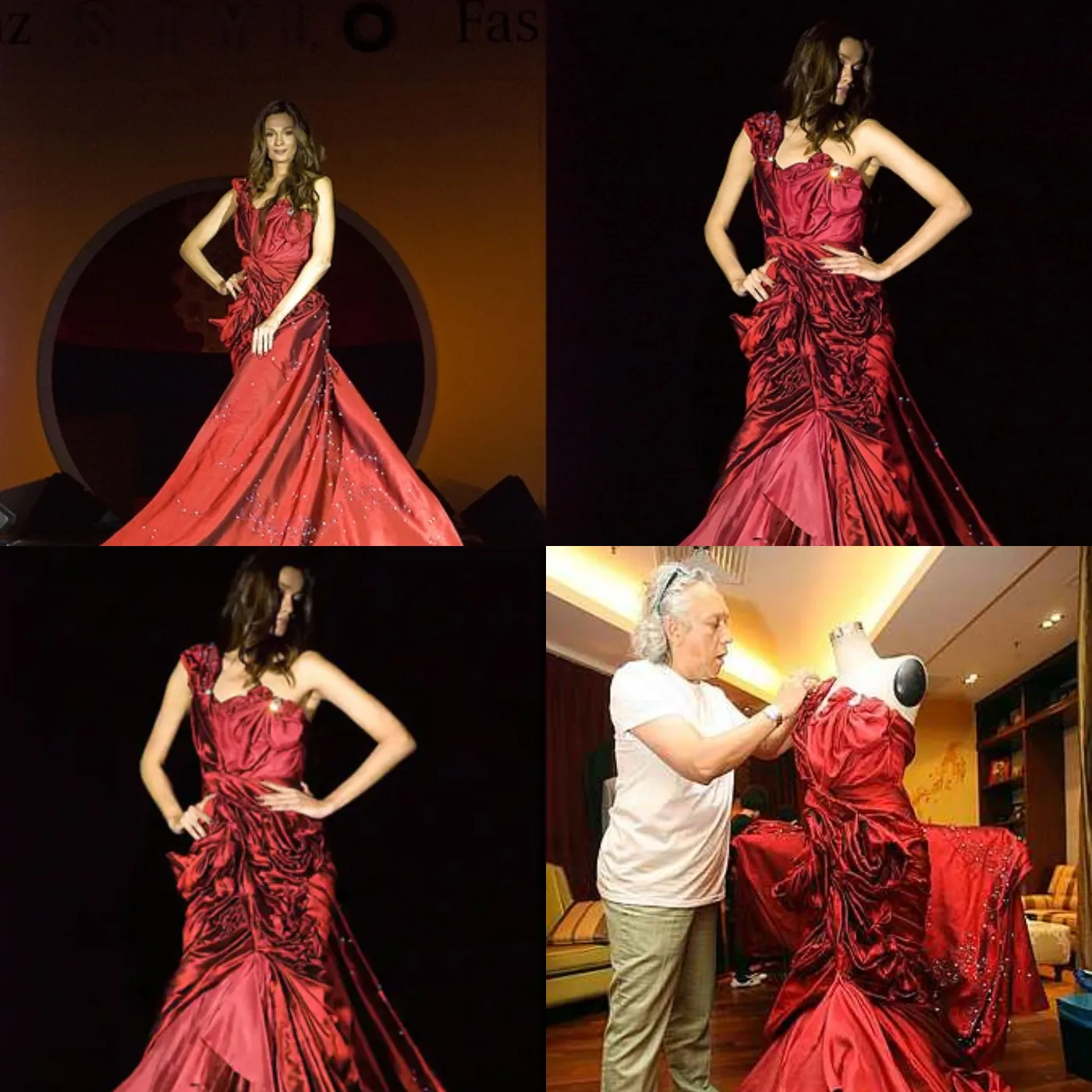 A masterpiece of elegance and artistry, the Nightingale of Kuala Lumpur dress