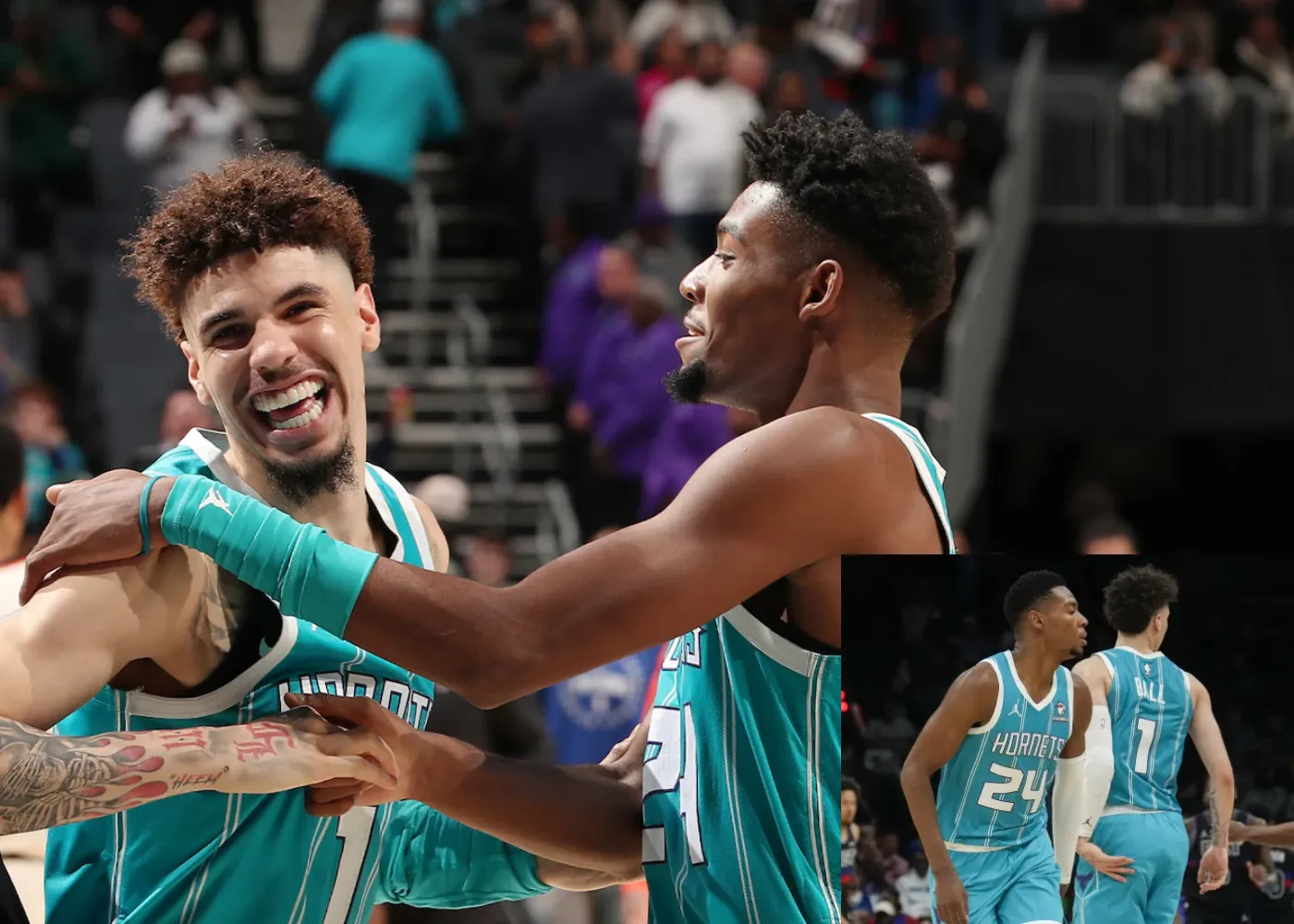 Miller and Ball Make Hornets History in Thrilling OT Win Over Detroit 2 Miller and Ball Make Hornets History in Thrilling OT Win Over Detroit