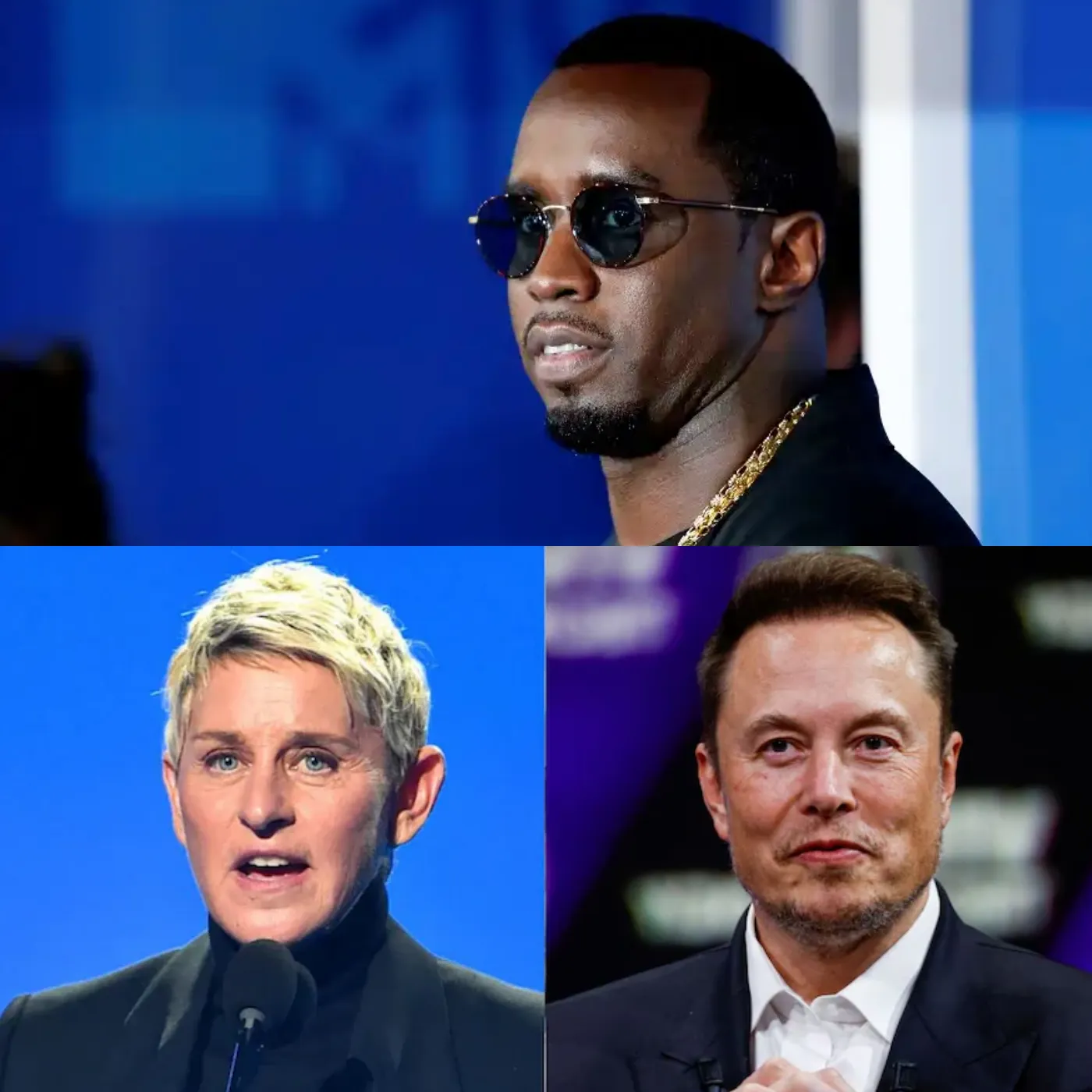 What does Diddy have to do with the Elon Musk and Ellen Degeneres conspiracy theories?