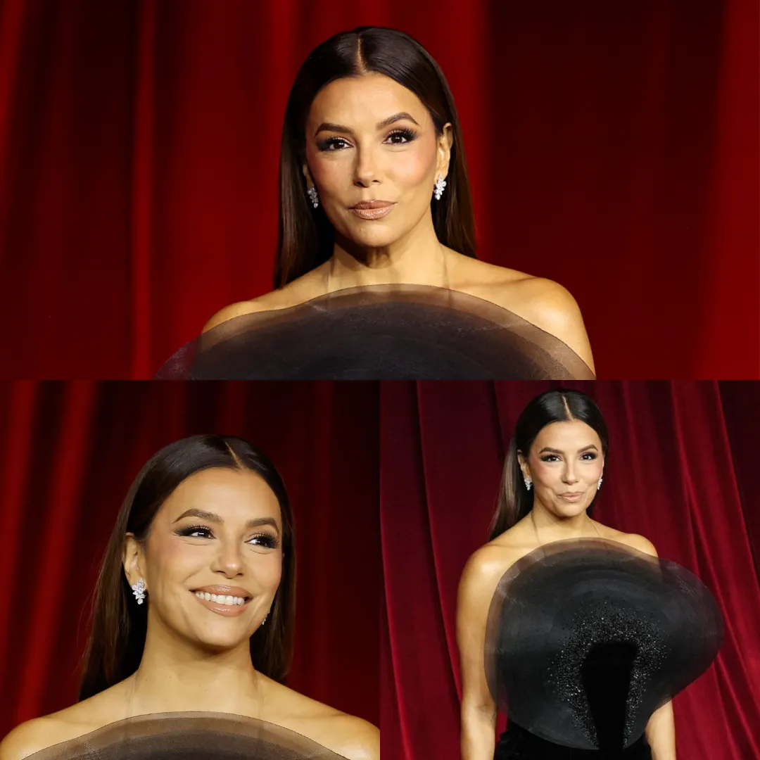 Eva Longoria Stuns in a Dazzling Golden Gown with Demi Moore and A-Listers