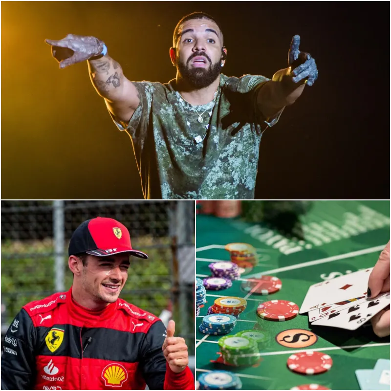 Drake Drags Charles Leclerc Into Huge $200,000 Bet That Shocks Las Vegas