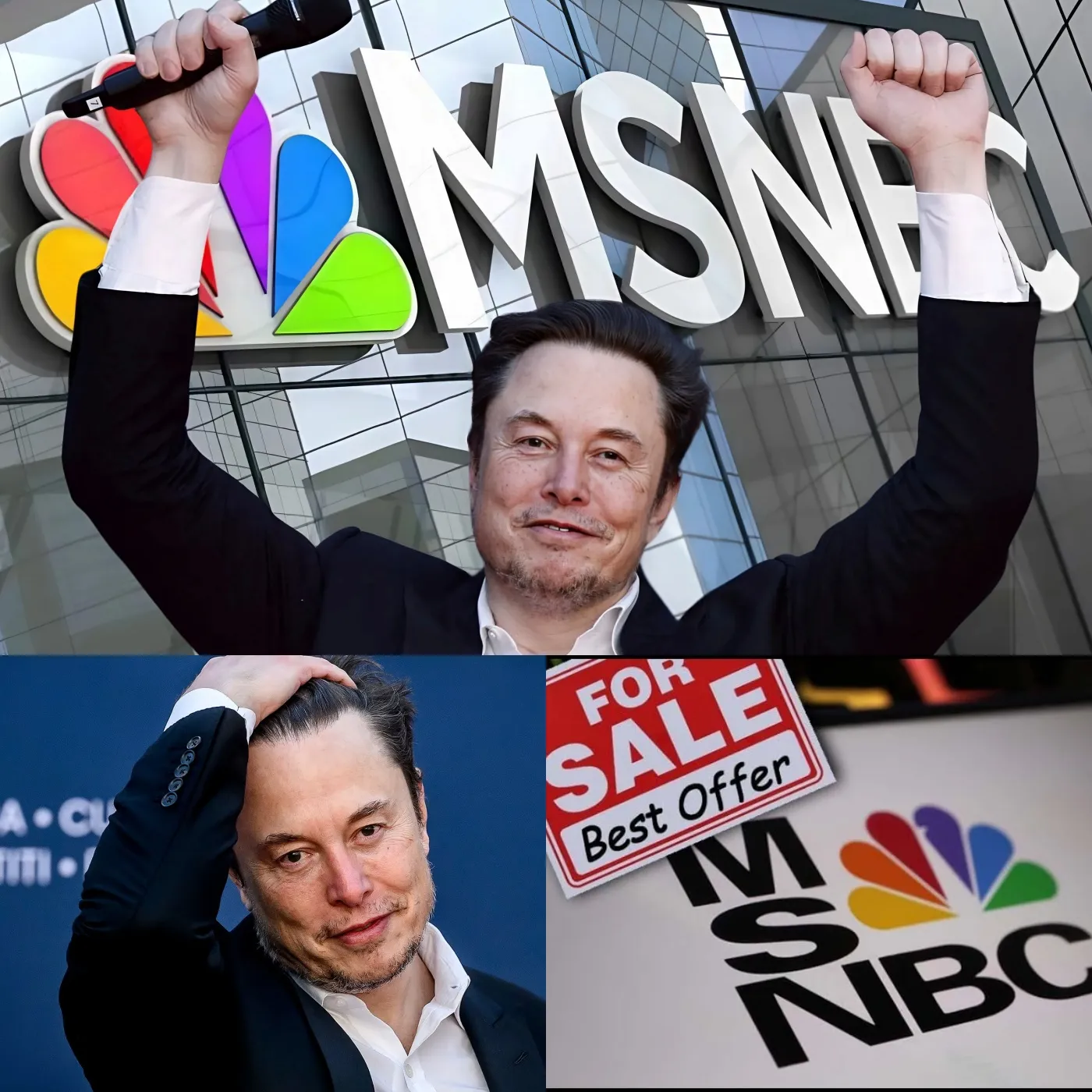 Elon Musk has acquired MSNBC due to his ambition to become a major player in television