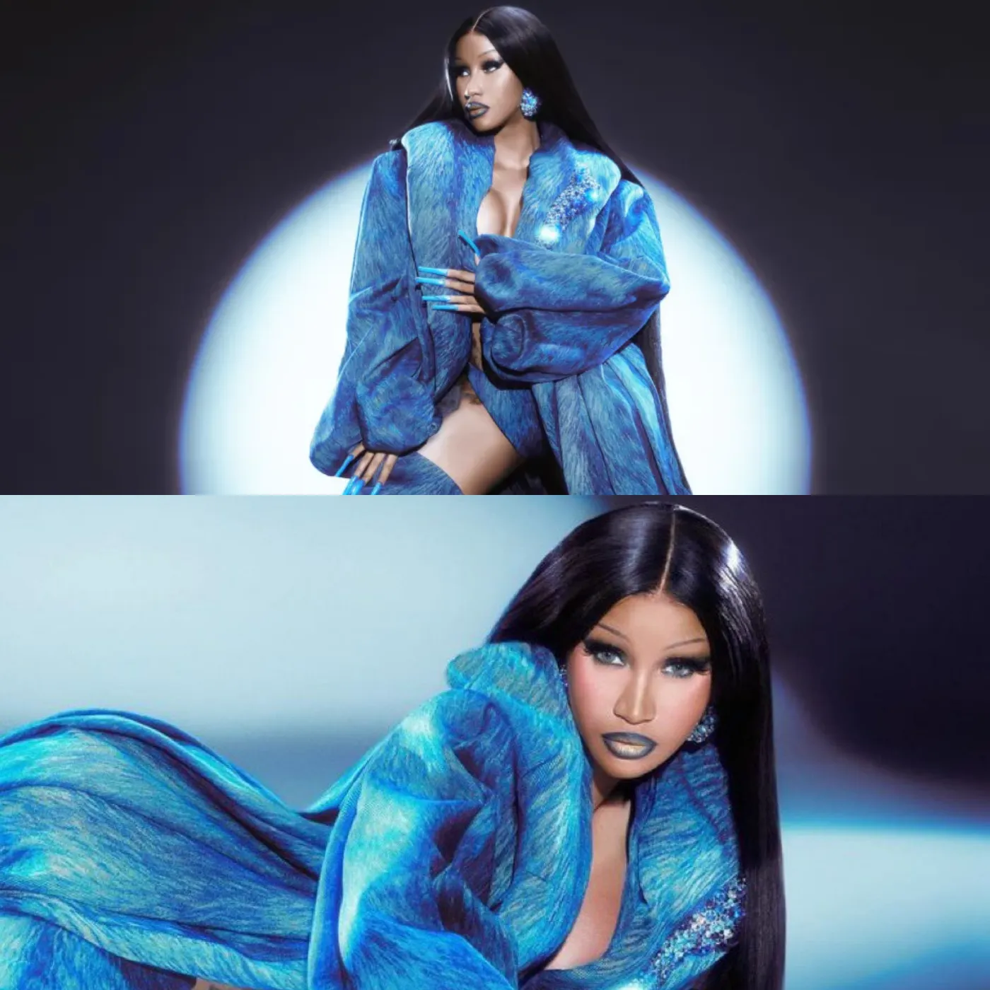 Cardi B "burns" with her brief attire and healthy, beautiful curves.