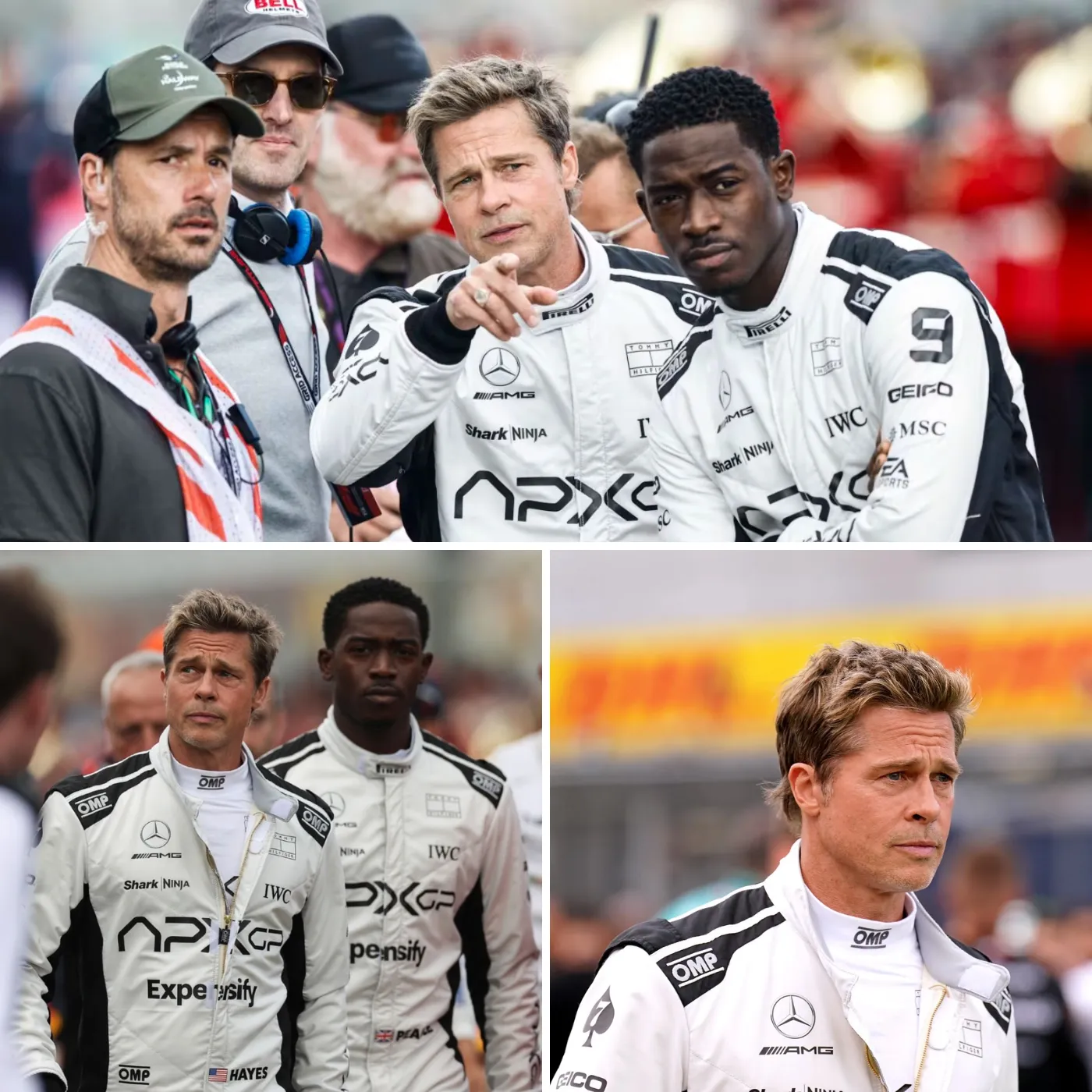 Brad Pitt was harmed on the race track