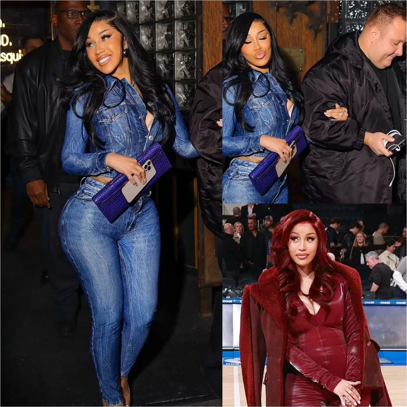 Cardi B Shows Off Her Curves in a Sexy Denim Look While Enjoying a Night Out in NYC