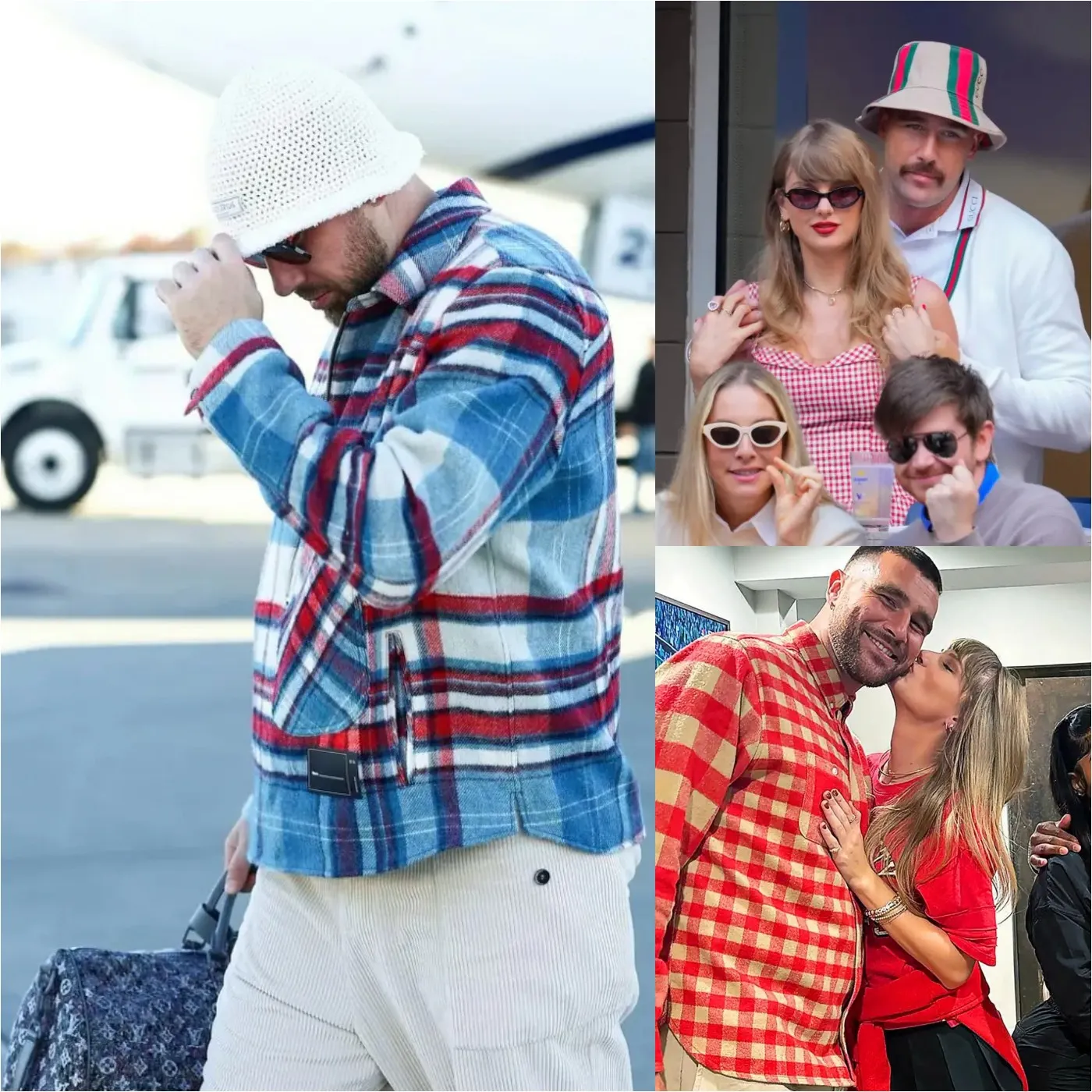 Travis Kelce’s Game Day Look Matches Taylor Swift’s Plaid Obsession: “Travis Isn’t Polished”
