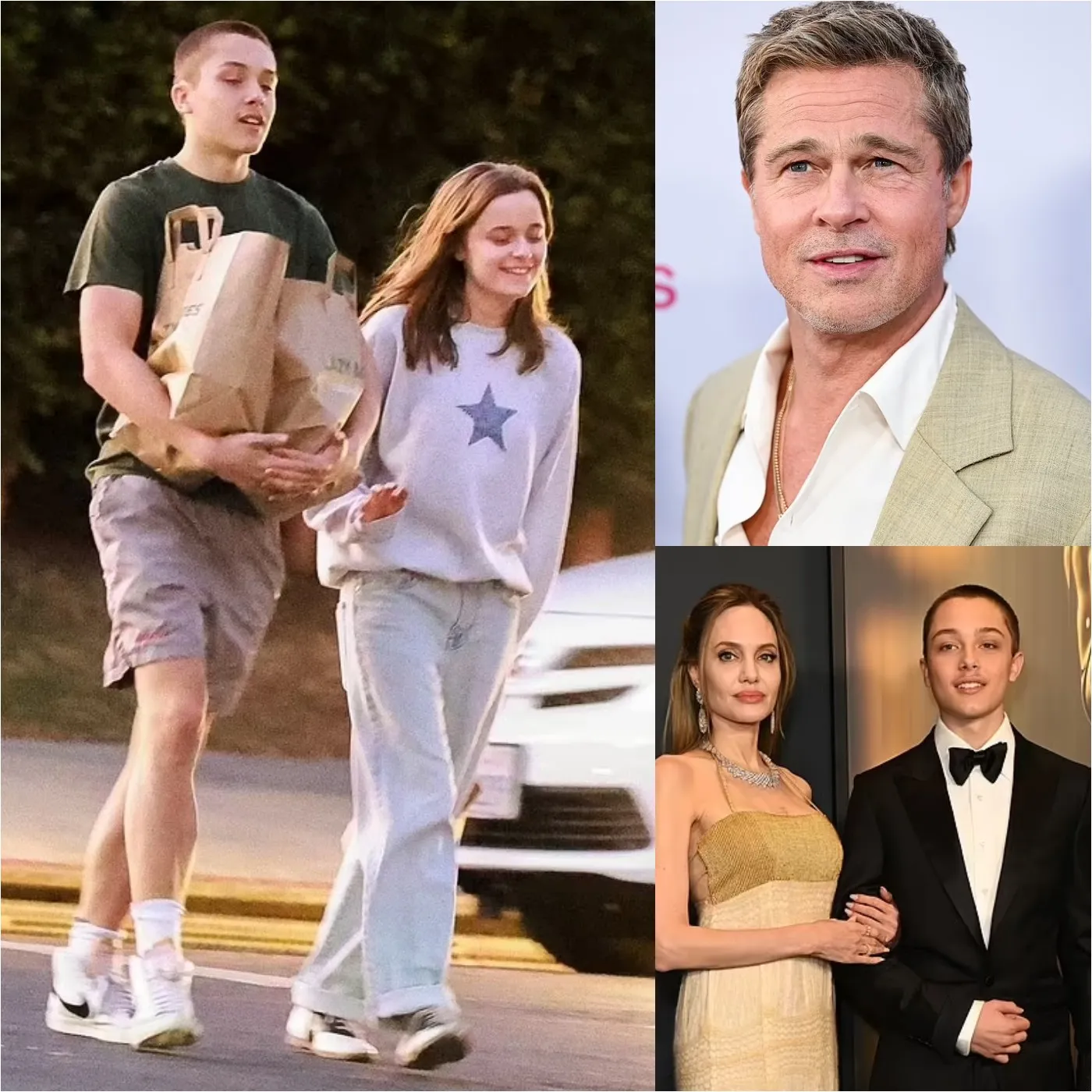 Knox and Vivienne Jolie-Pitt Resemble Famous Parents During LA Outing