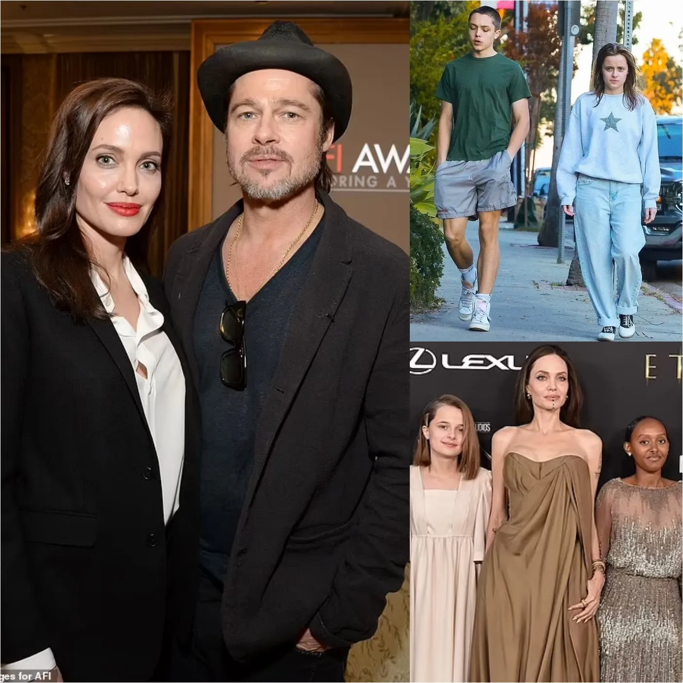 Knox and Vivienne Jolie-Pitt Resemble Famous Parents During LA Outing