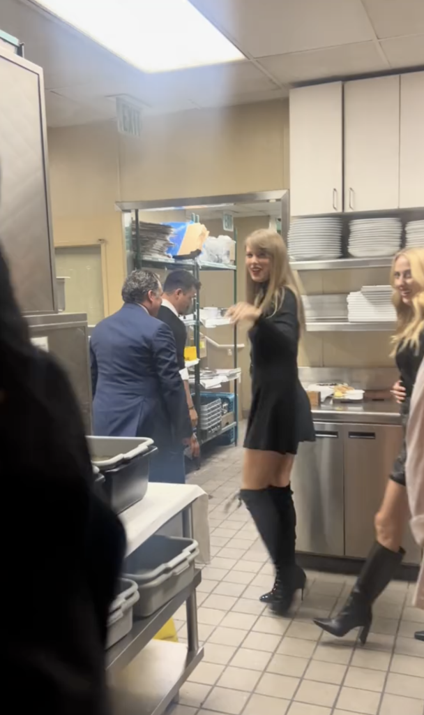 Guess what! What makes Taylor Swift and her sunny best friend escape from Spago?