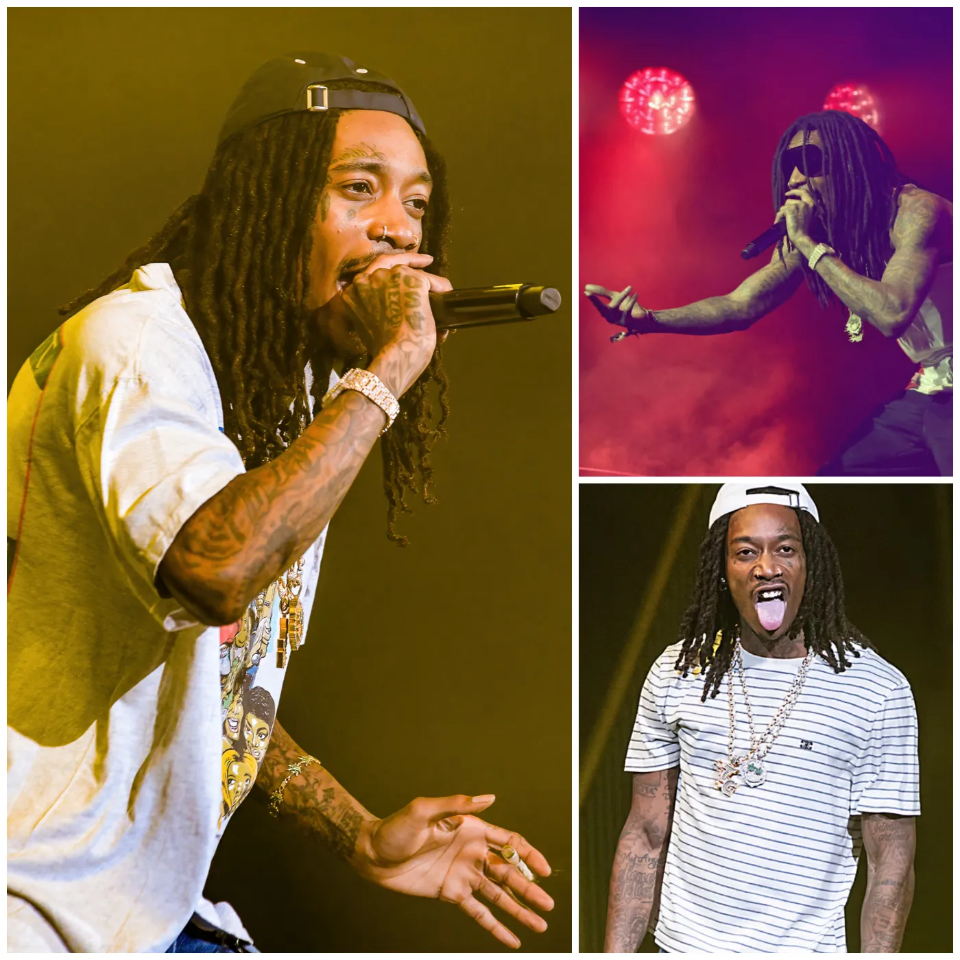 Wiz Khalifa got angry at the man who threw money at him during his performance.