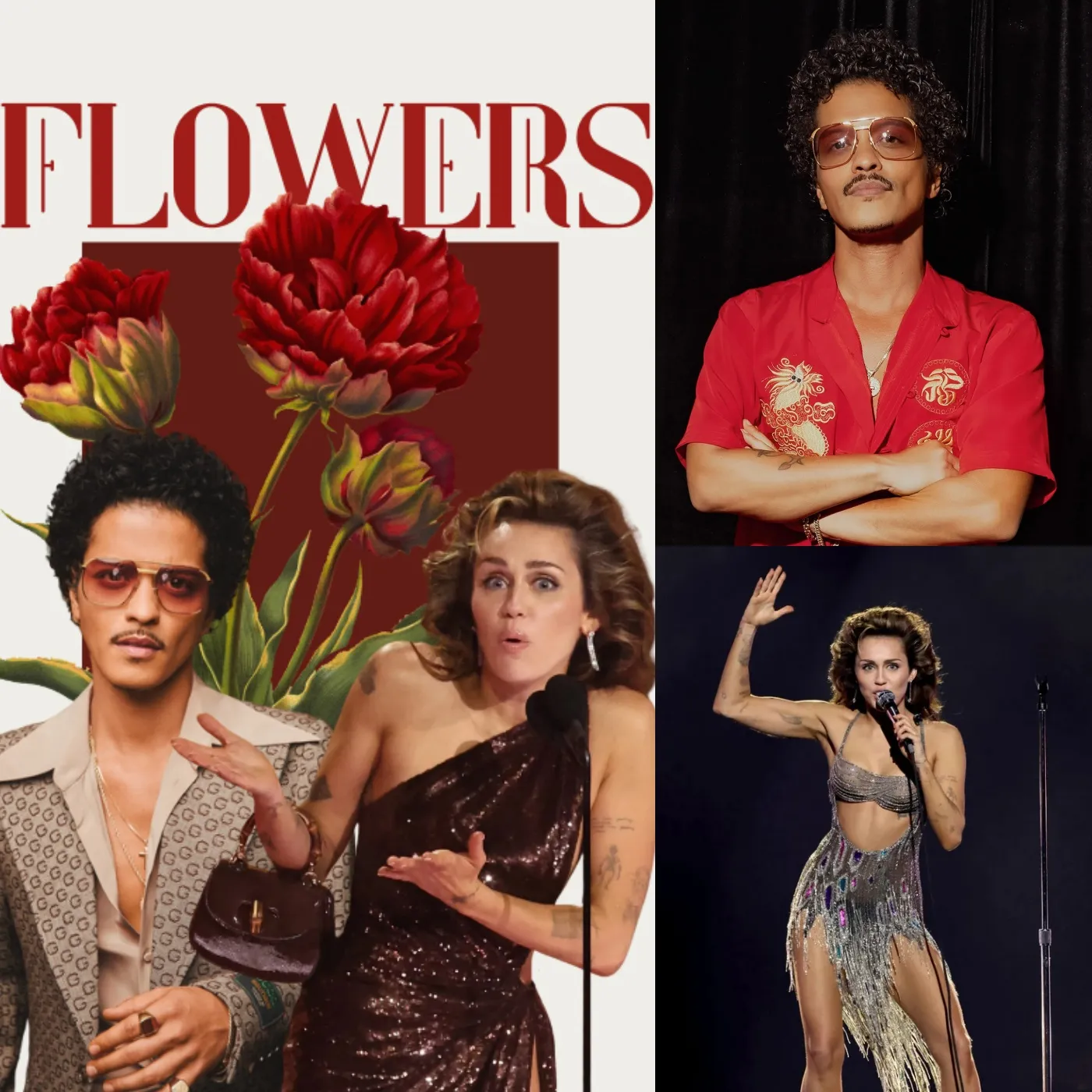 Miley Cyrus denies copying Bruno Mars' song for the Grammy-winning track "Flowers"