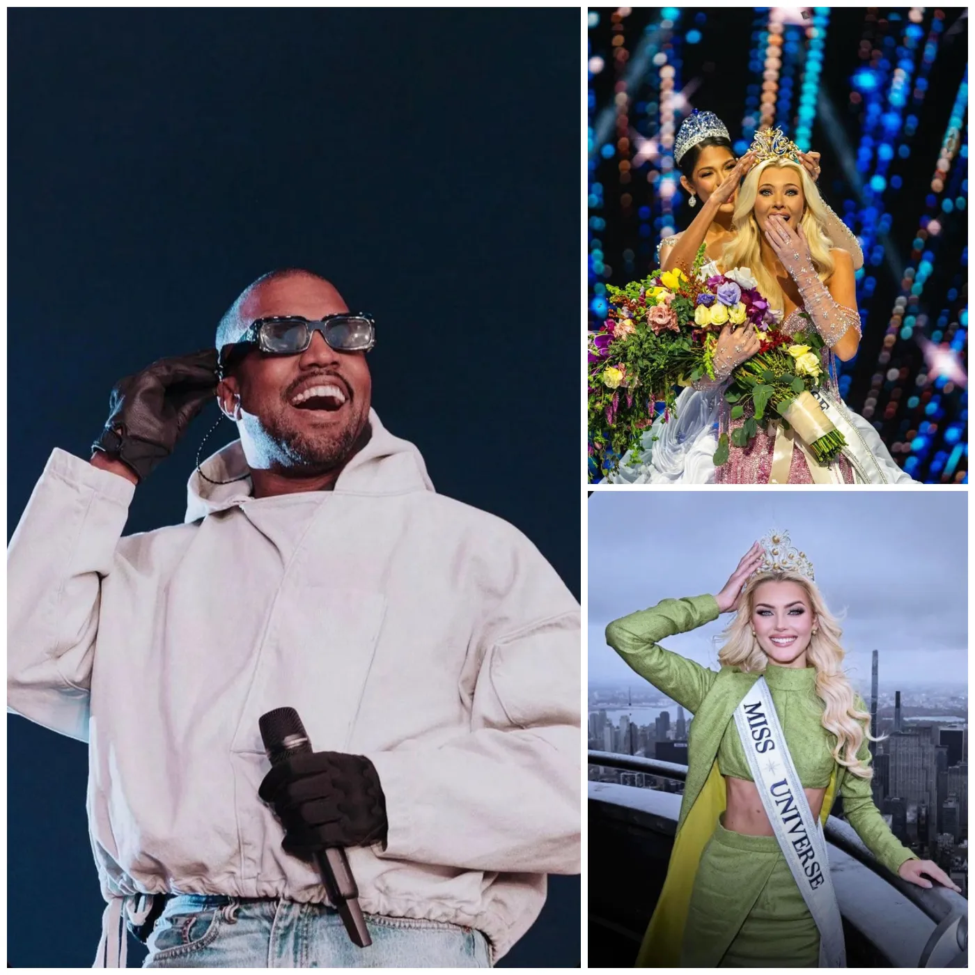 Rapper Kanye West supported Miss Universe Denmark, Victoria Kjaer Theilvig’s racism. 