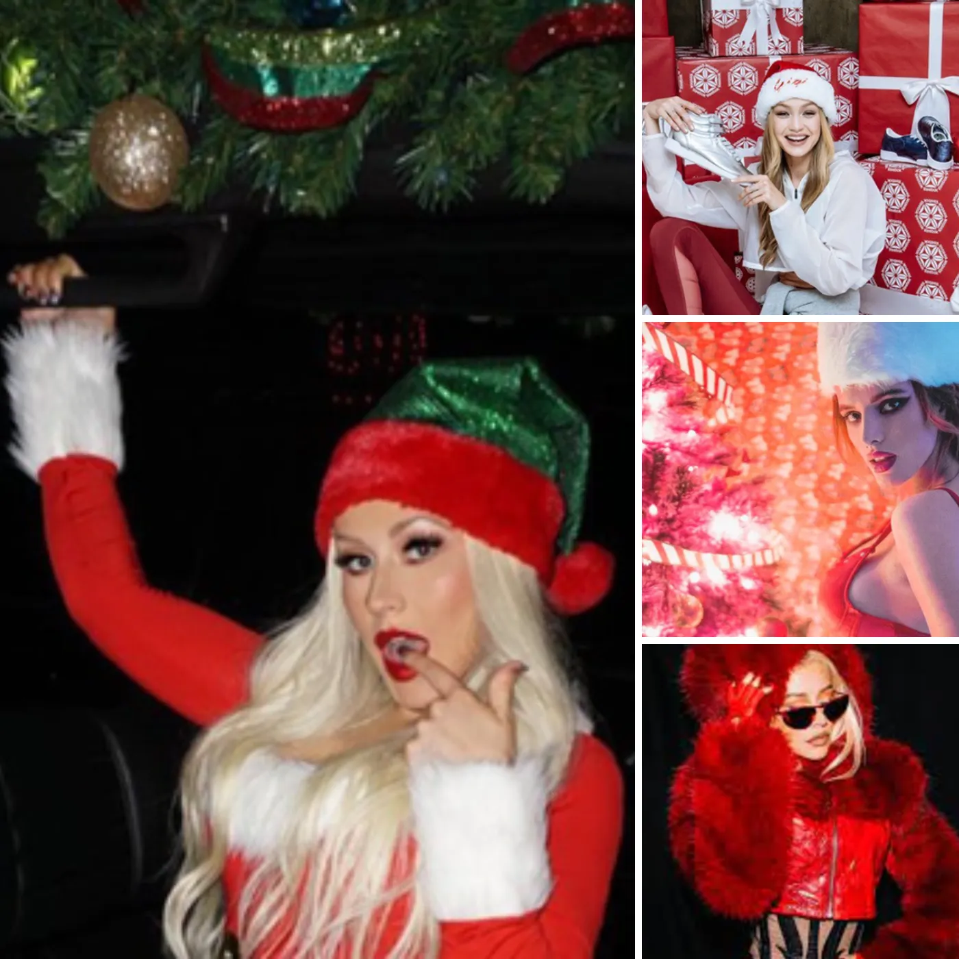 Christina Aguilera: The Stunning Beauty of Christmas with Alluring Style