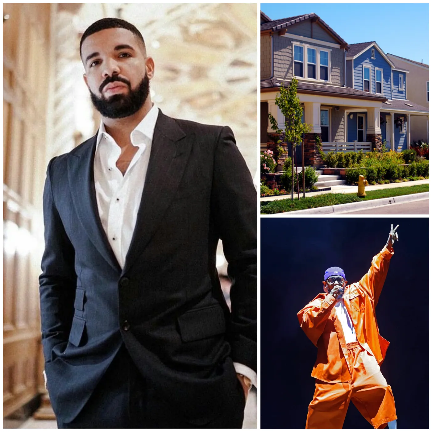 Drake vs. Kendrick Lamar raps diss about the real estate investment war. 