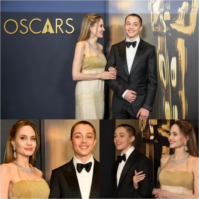 Angelina Jolie Makes a Rare Public Appearance with Youngest Son Knox