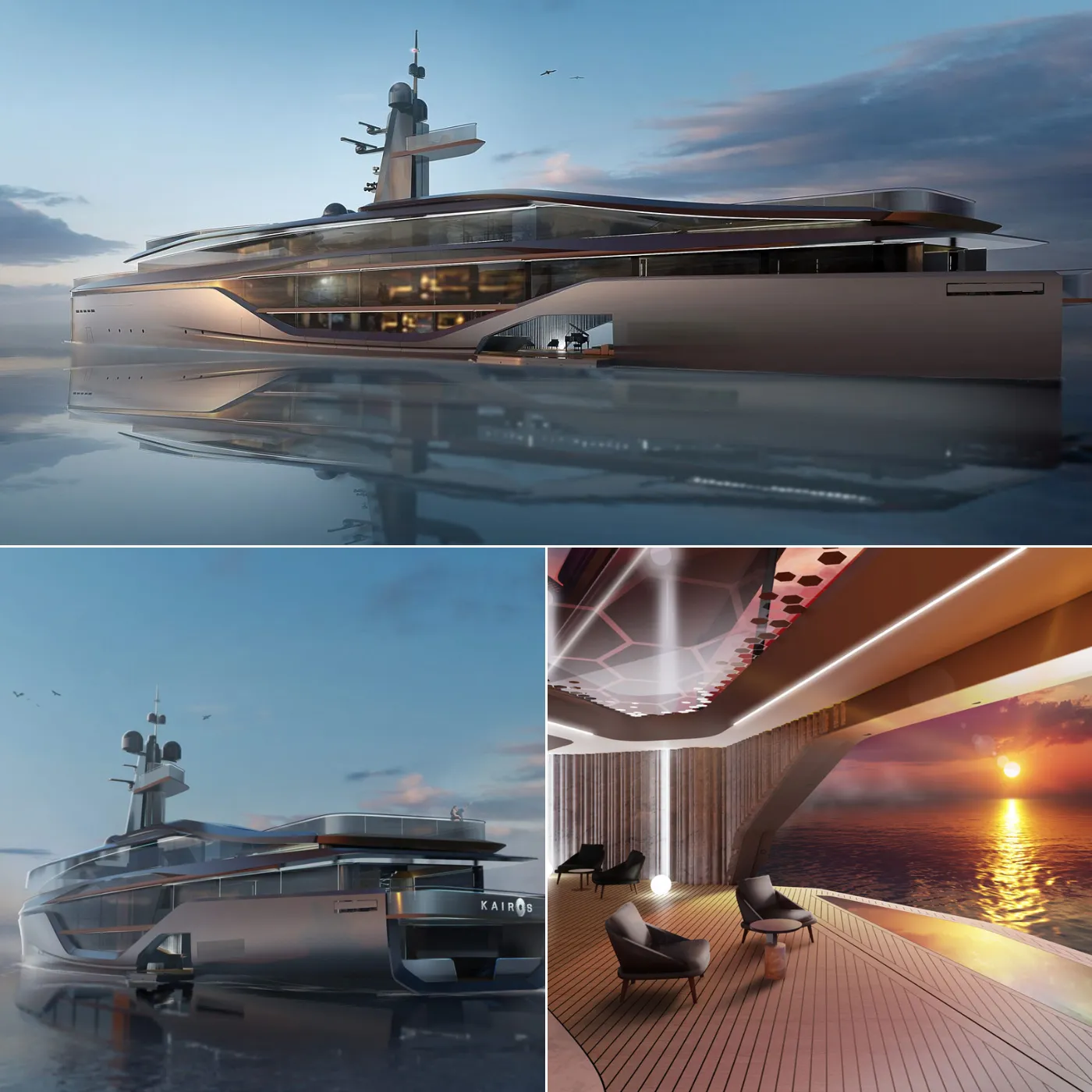 Oceanco and Pininfarina’s Kairos 80 Superyacht Blends Futuristic Design with Timeless Elegance