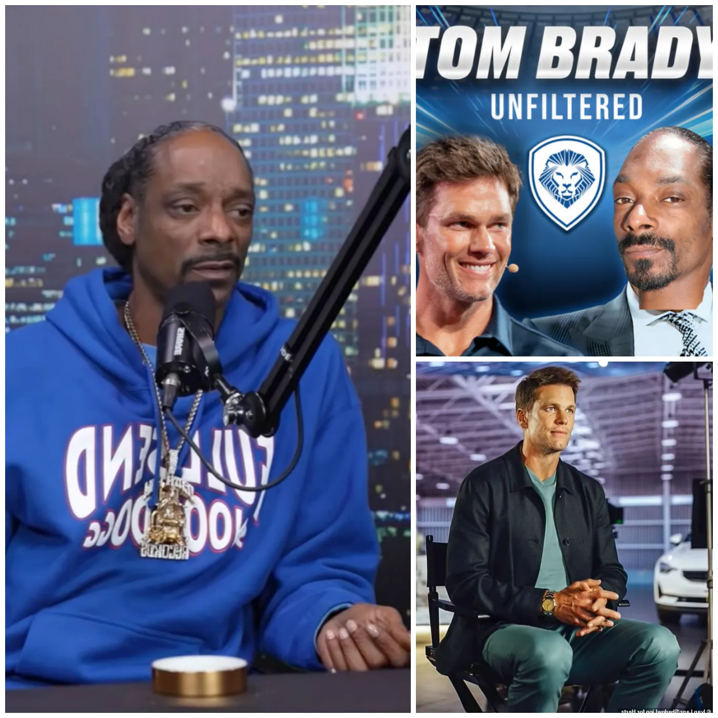 Snoop Dogg mocks Tom Brady for being absent from the podcast. 