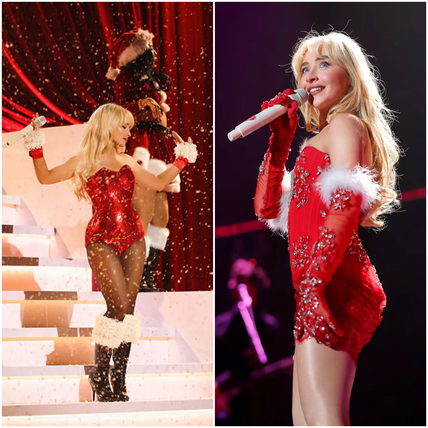 Exclusive: Sabrina Carpenter is blasted for "over-the-top" imagery in Netflix's Christmas event.