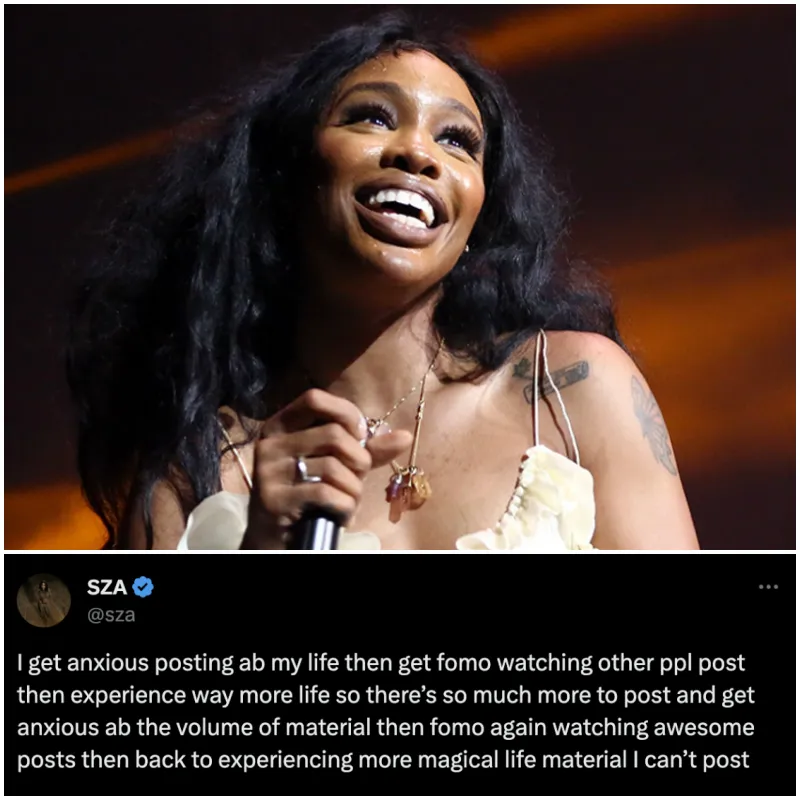 Opens Up from SZA About Struggles With Anxiety and FOMO on Social Media