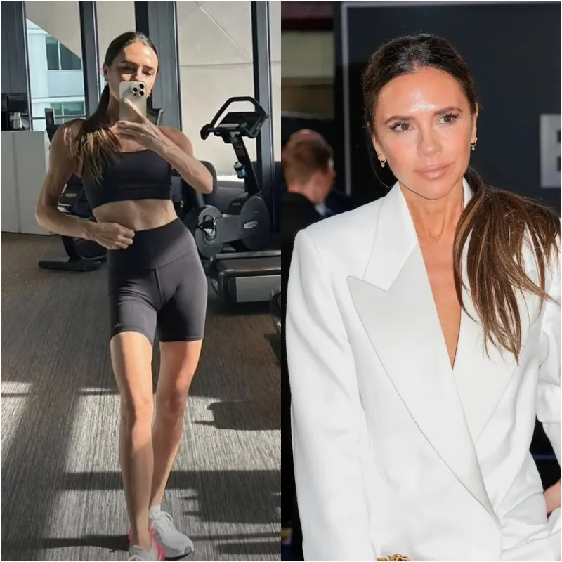 Victoria Beckham Sparks Debate by Wearing Only a Bra While Working Out