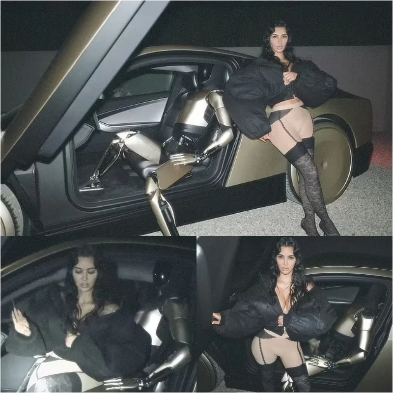 Kim Kardashian Finally Addresses Rumors About Elon Musk Paying Her $30K for Bizarre Tesla Bot Shoot!