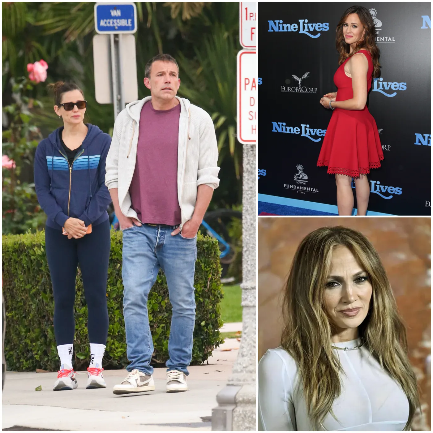 Strange Love Story Ben Affleck Ignores JLo, Celebrates Thanksgiving with Jennifer Garner