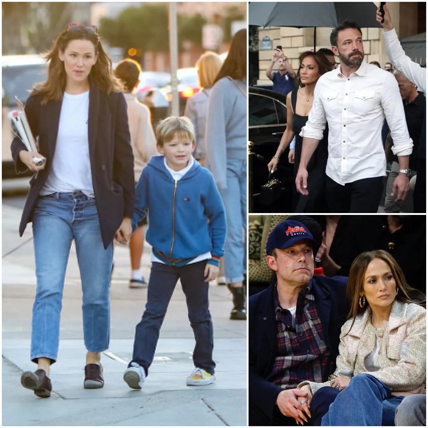 Strange Love Story Ben Affleck Ignores JLo, Celebrates Thanksgiving with Jennifer Garner