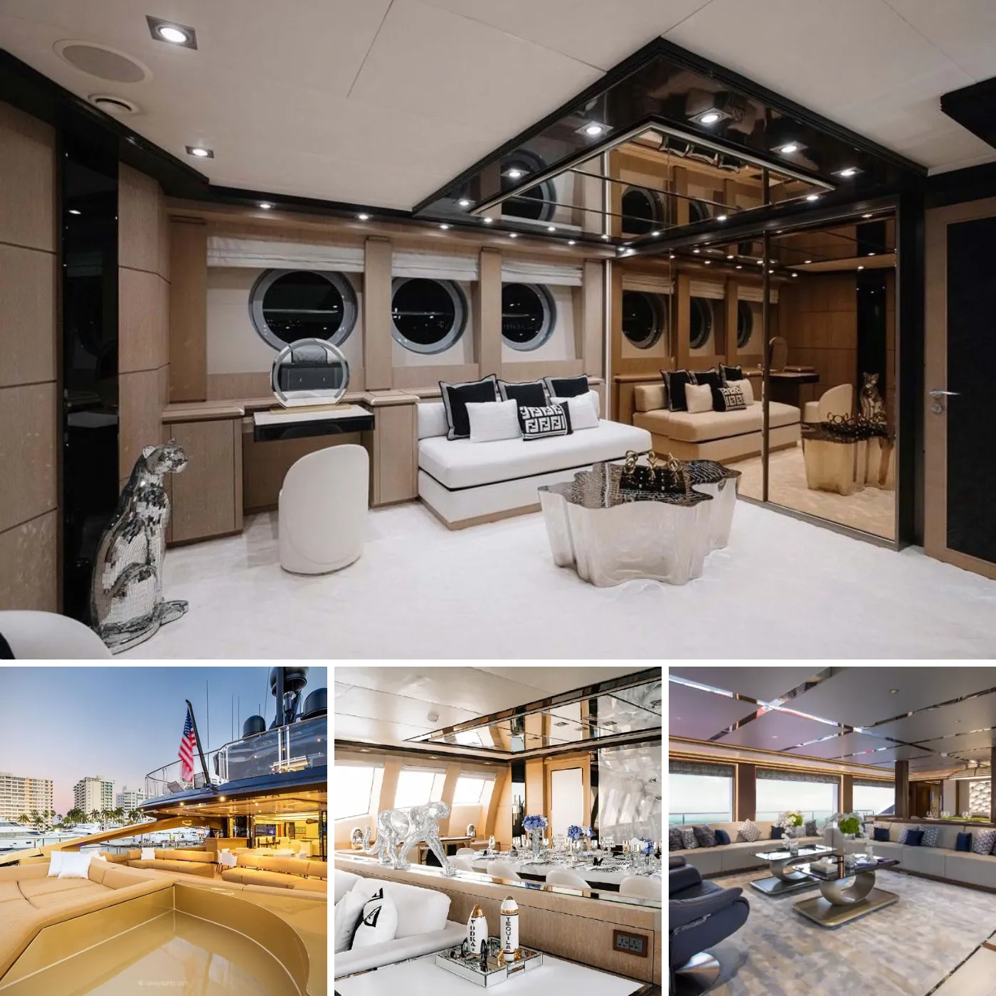 Dubai’s Ultimate Extravagance A 136-Foot Superyacht Coated in 24-Karat Gold Dust