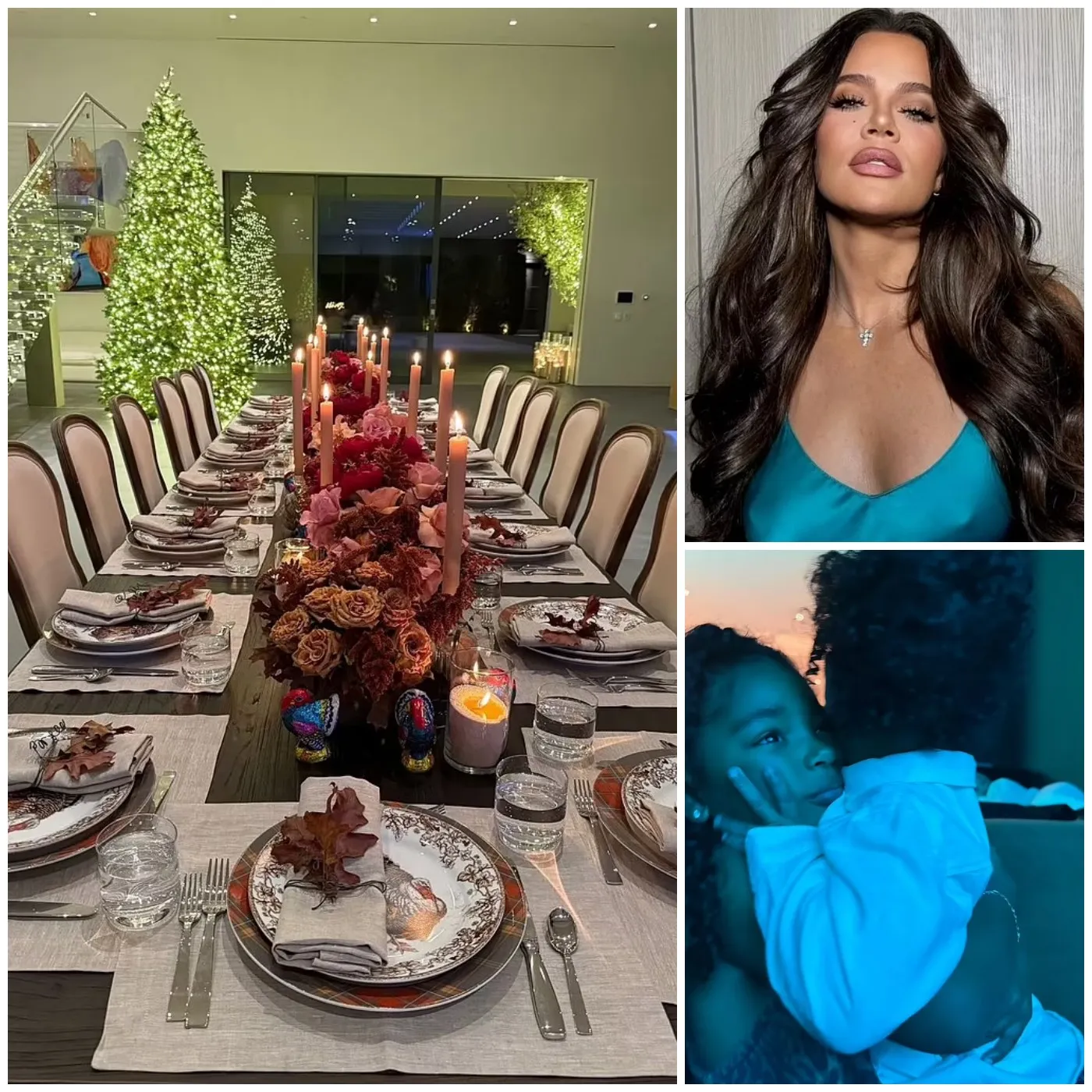 Khloe Kardashian Shares Stunning Thanksgiving Table Setup with True and Tatum